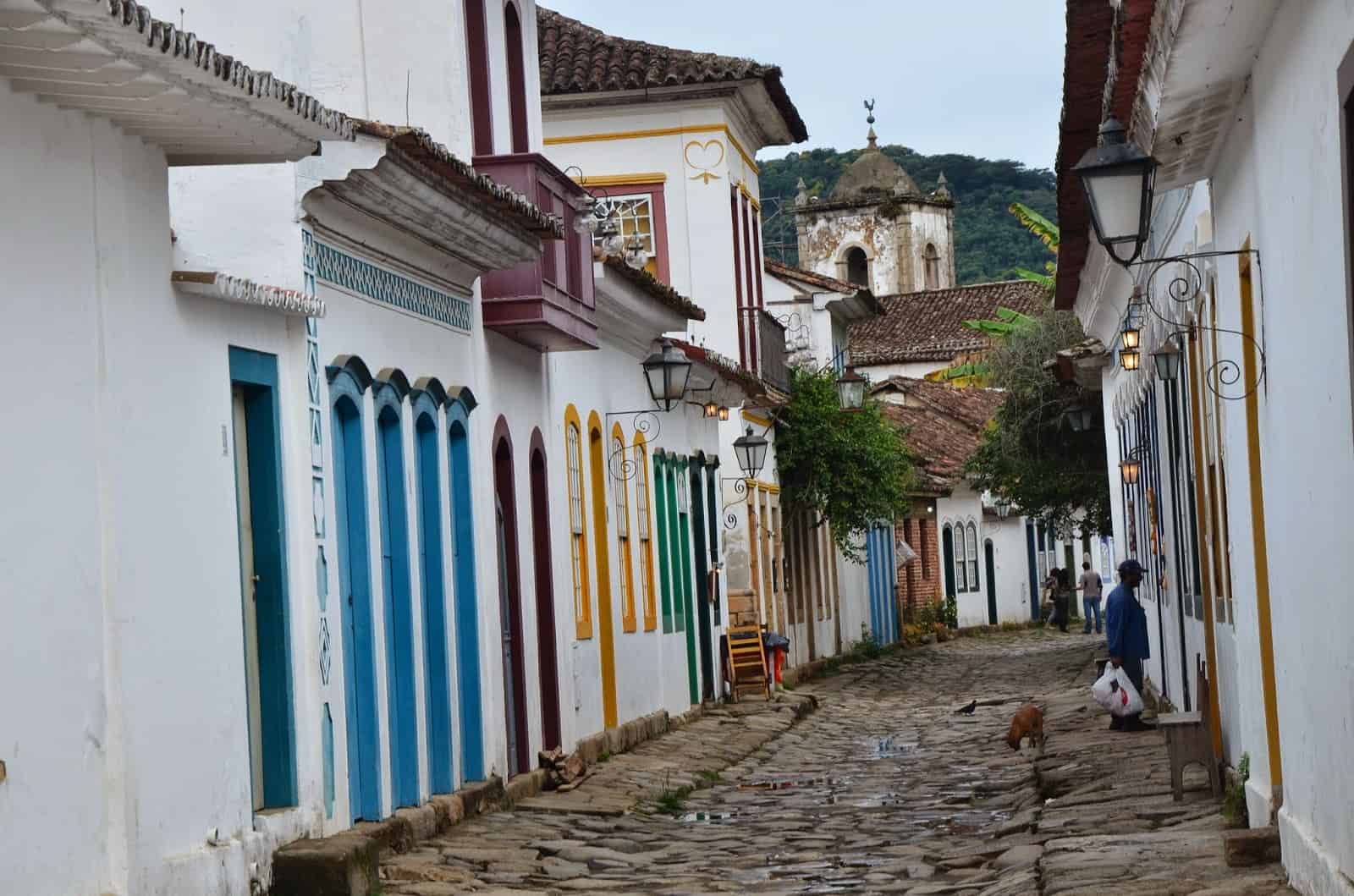 A street in Paraty, Brazil