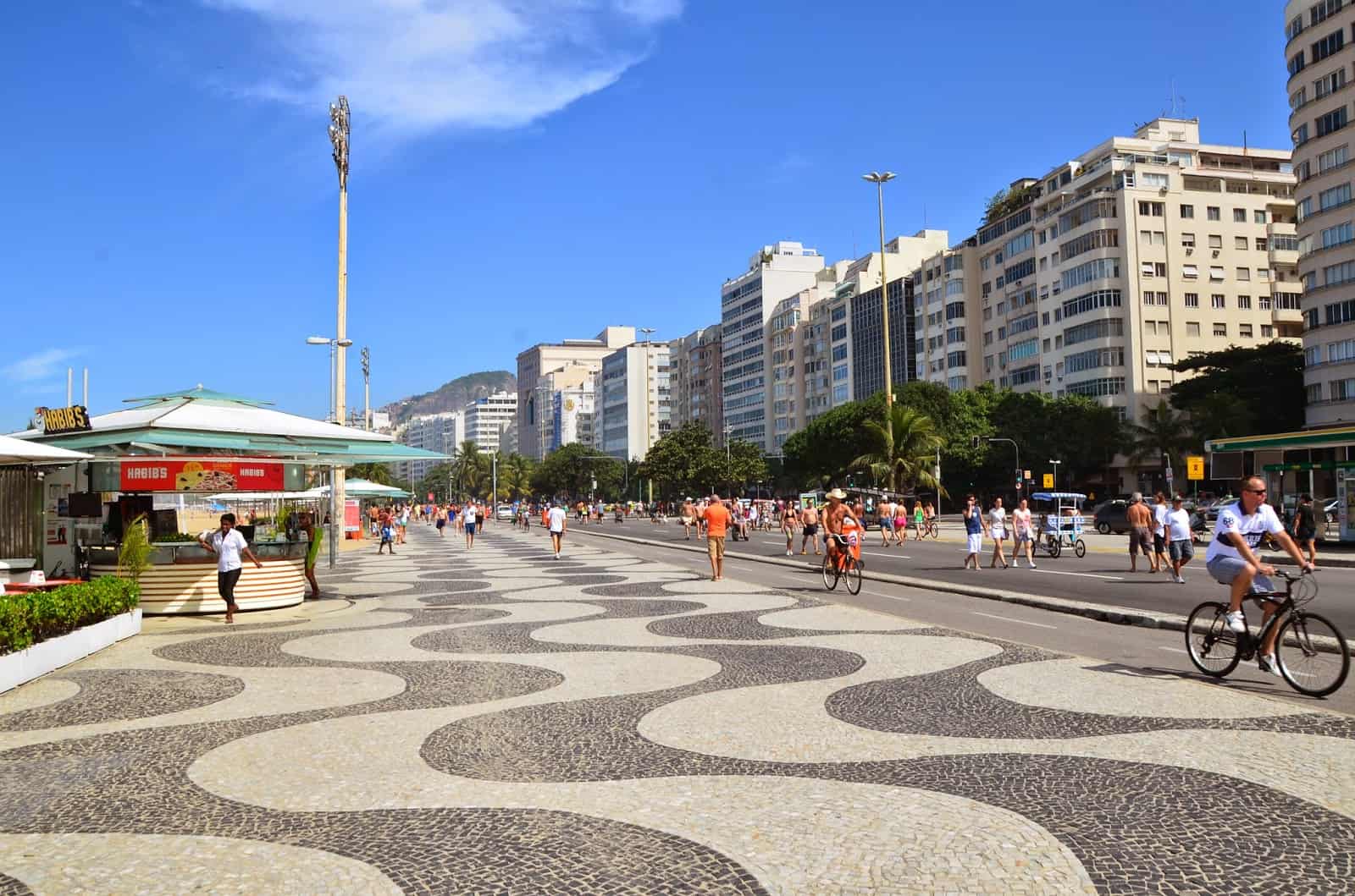Sunday in Copacabana in Rio de Janeiro, Brazil