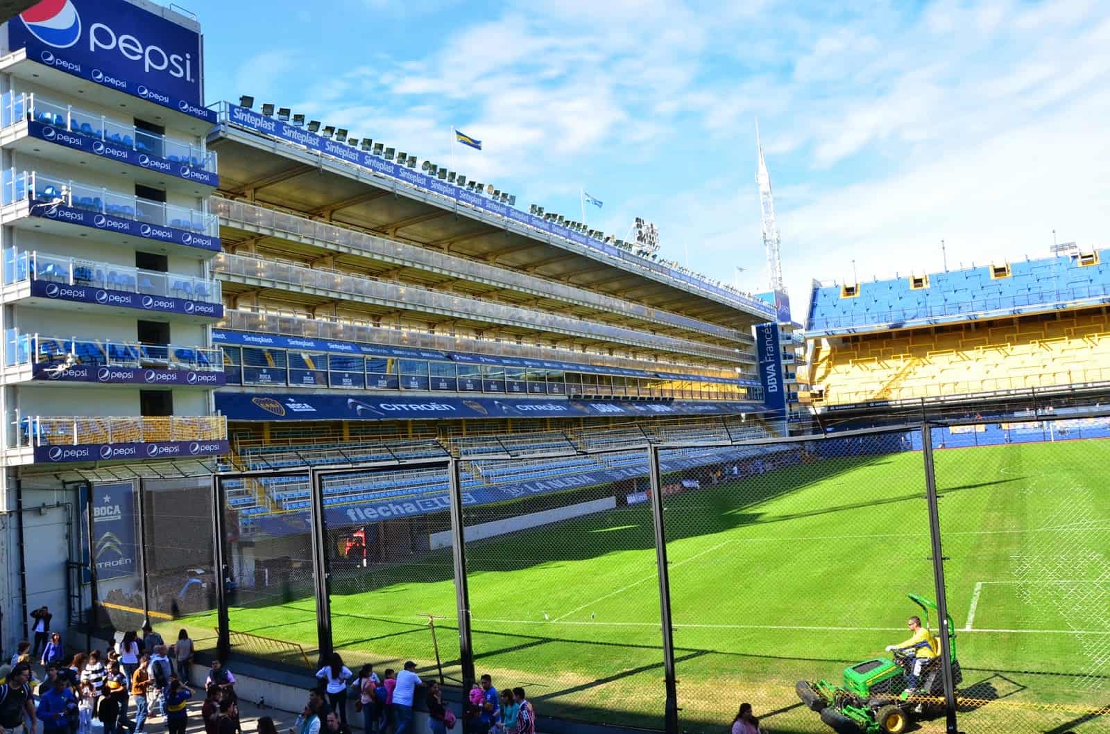 La Bombonera on the tour in La Boca, Buenos Aires, Argentina