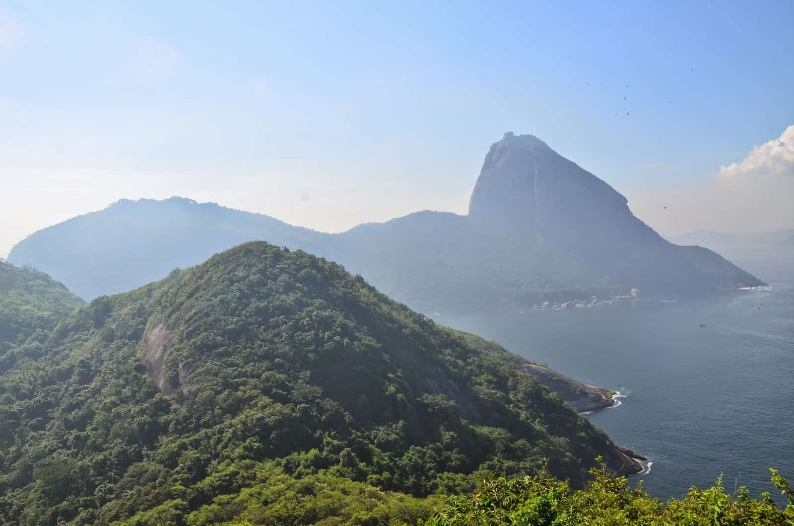 View of Sugarloaf Mountain from Fort Duque de Caxias in Rio de Janeiro, Brazil