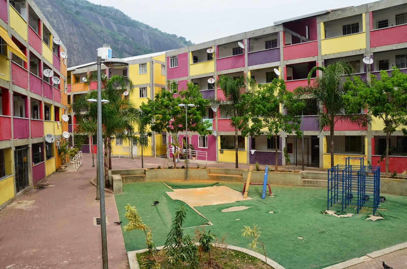 Housing project at Rocinha favela, Rio de Janeiro, Brazil