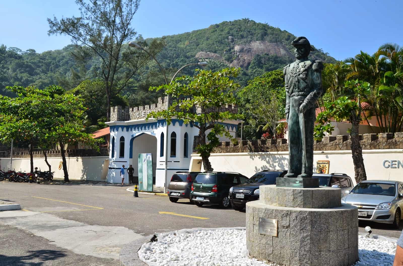 Entrance to Fort Duque de Caxias at ground level in Rio de Janeiro, Brazil