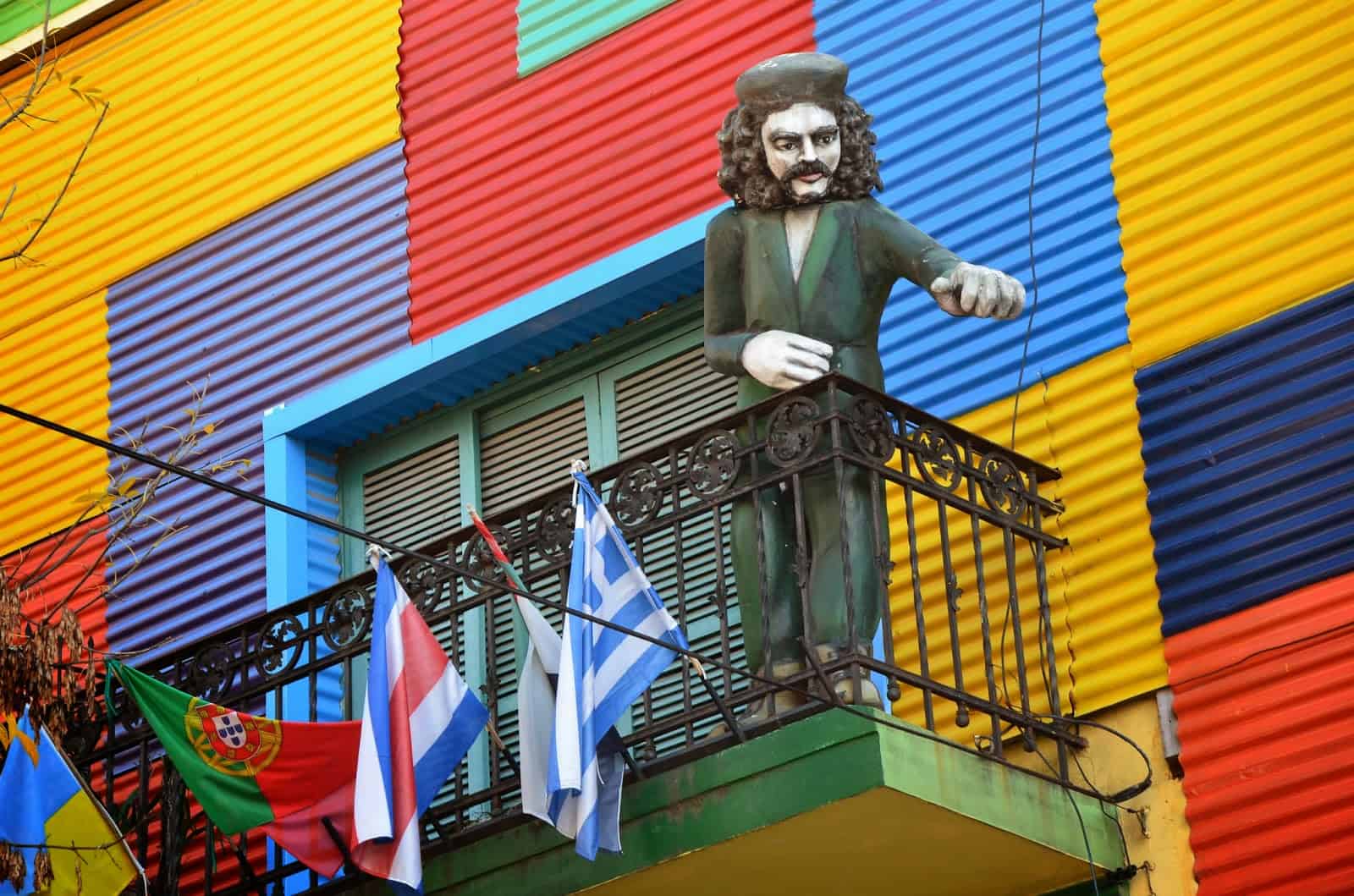 Che Guevara in La Boca, Buenos Aires, Argentina