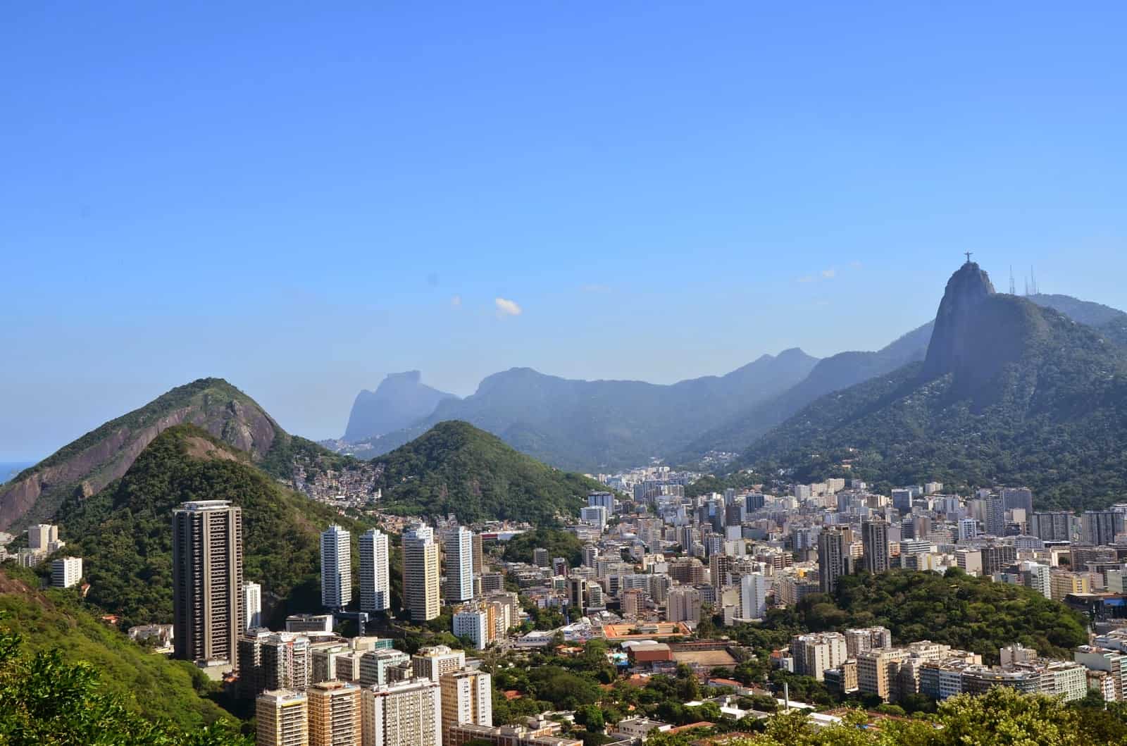 The view from Morro da Urca in Rio de Janeiro, Brazil