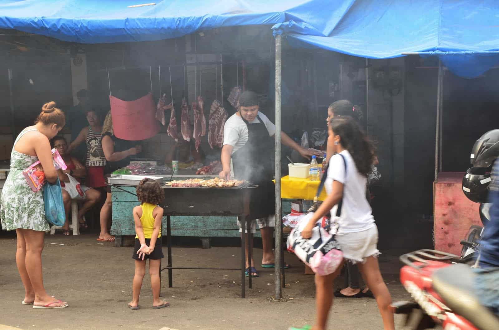 Street food at Rocinha favela, Rio de Janeiro, Brazil