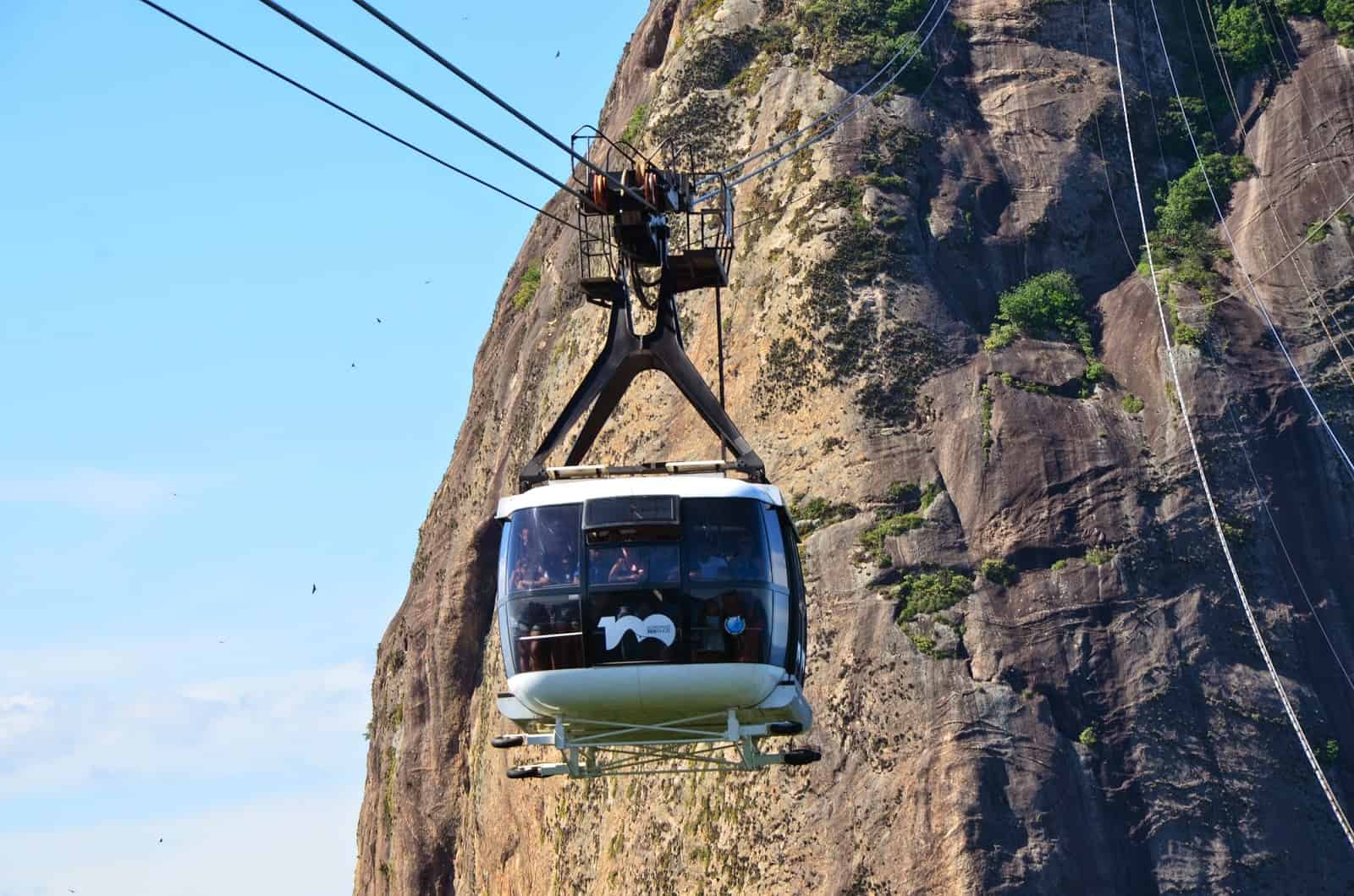 Cable car to Pão de Açúcar in Rio de Janeiro, Brazil