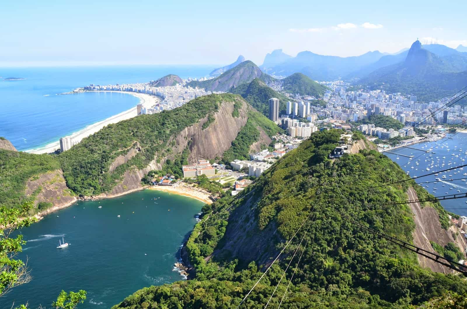 View from Sugarloaf Mountain in Rio de Janeiro, Brazil