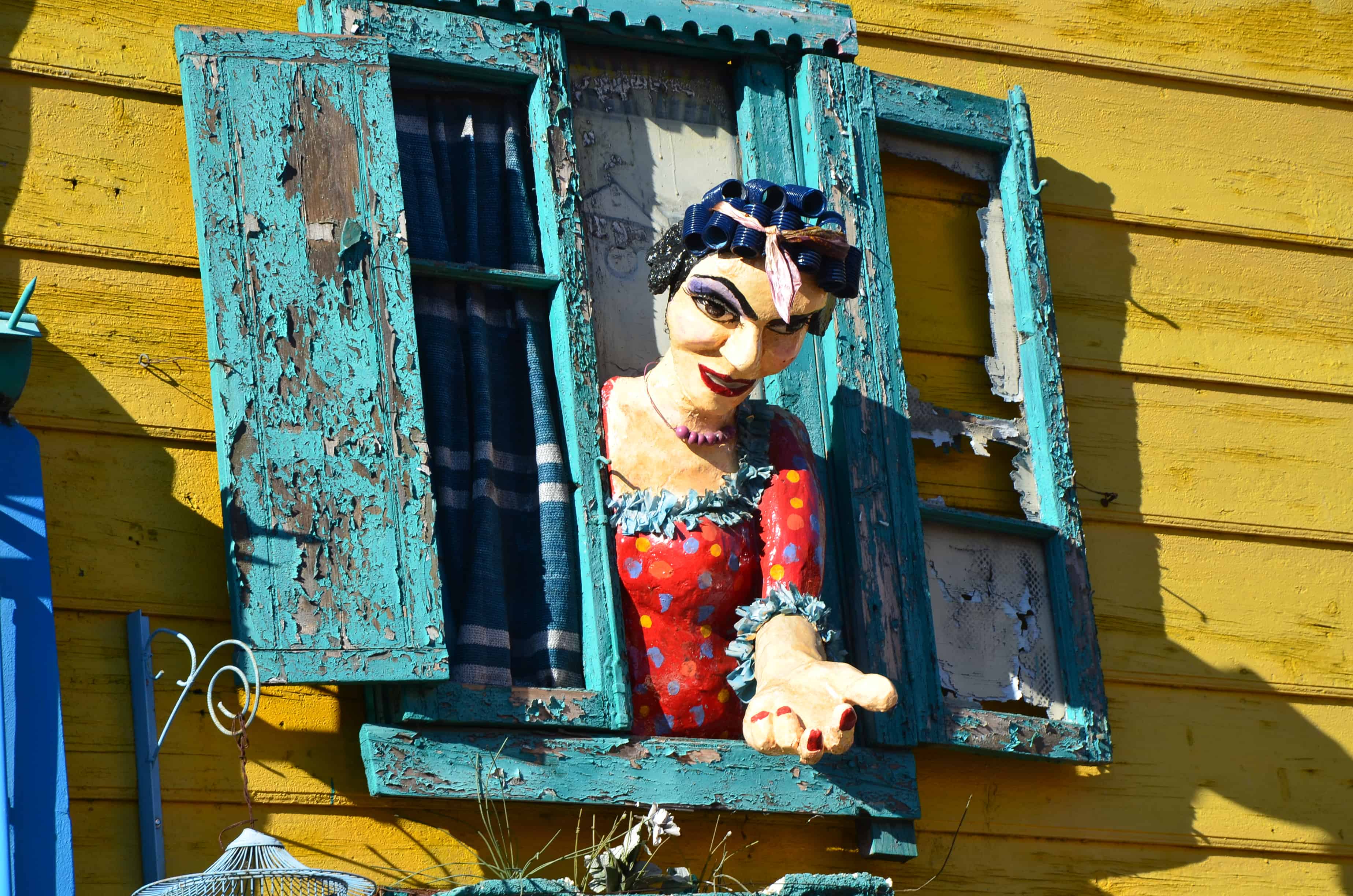 Figure of a prostitute in La Boca, Buenos Aires, Argentina