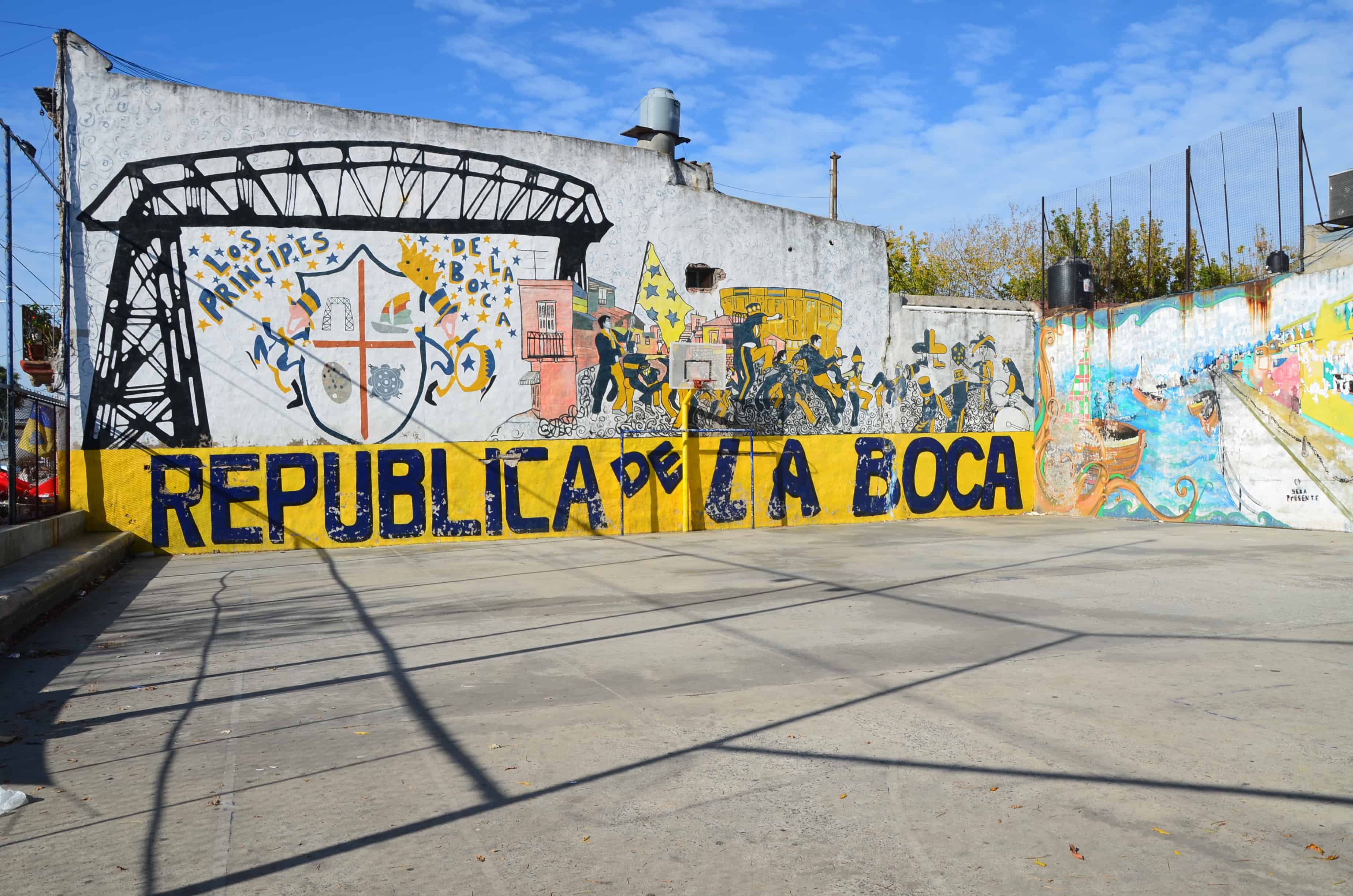 Graffiti art in La Boca, Buenos Aires, Argentina