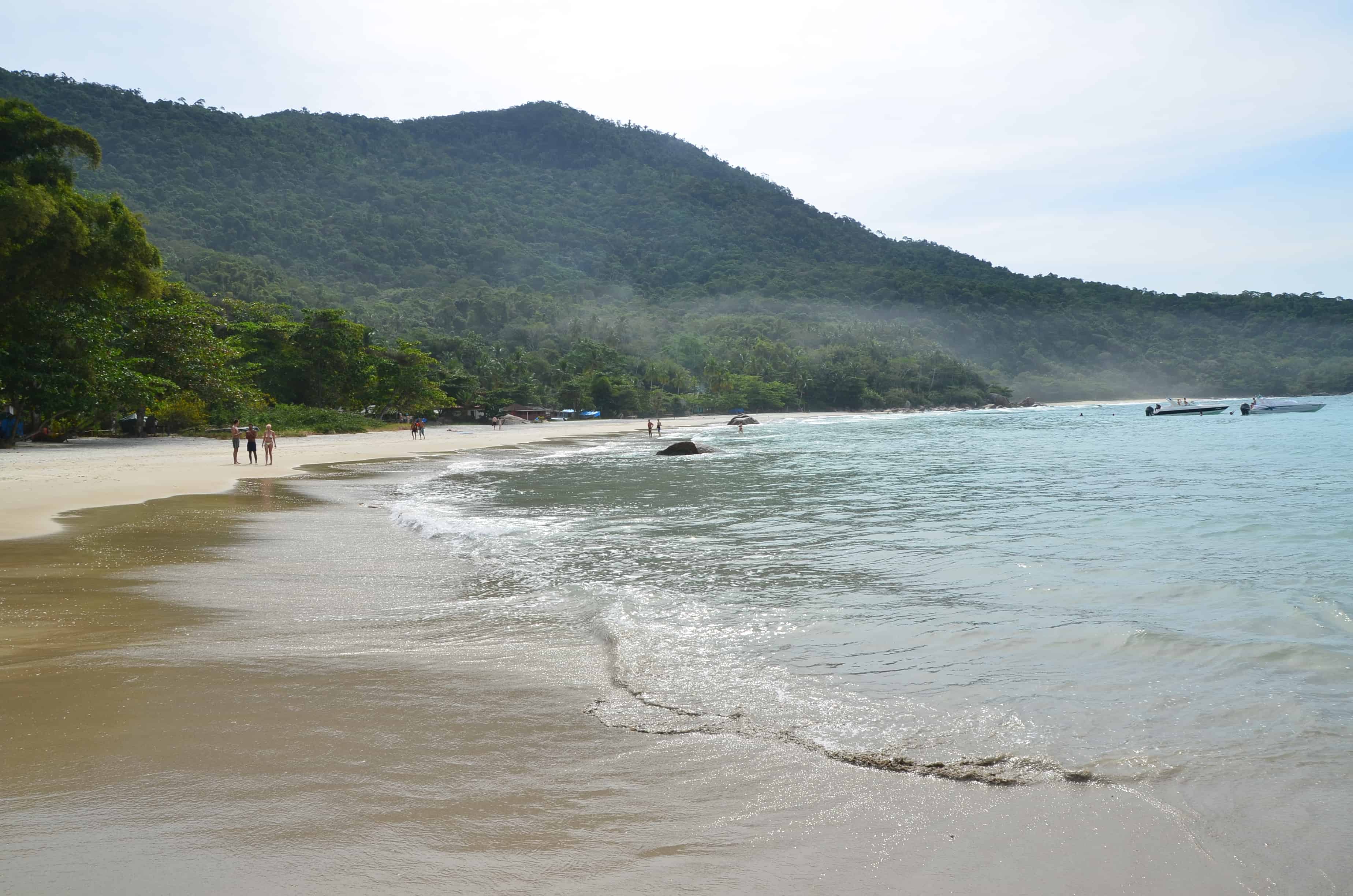 Aventureiro Beach on Ilha Grande, Brazil