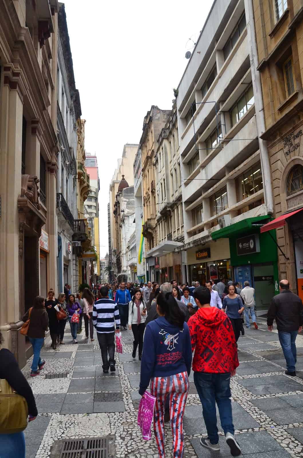 Rua São Bento in São Paulo, Brazil