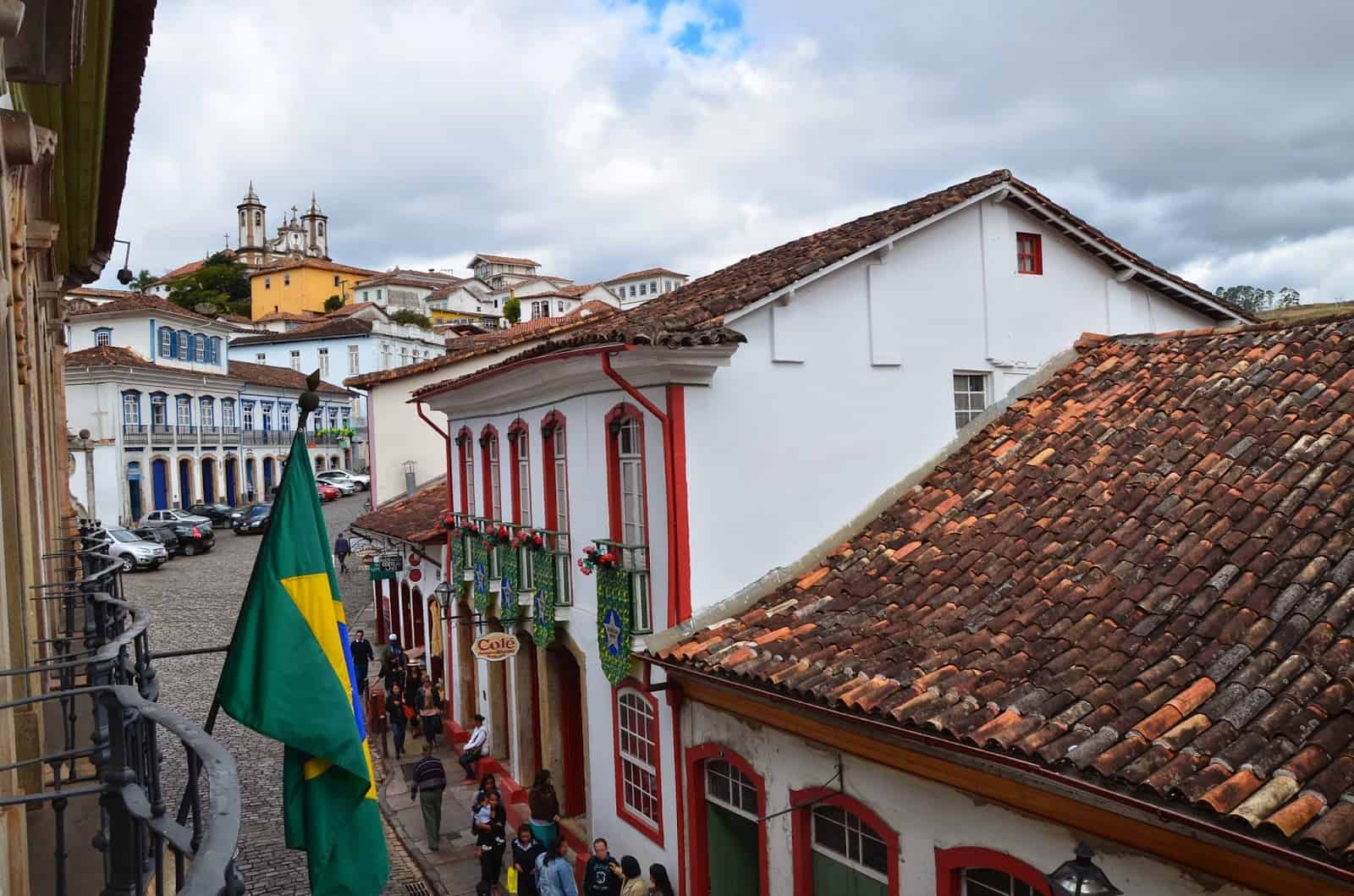 The view from Casa dos Contos in Ouro Preto, Brazil