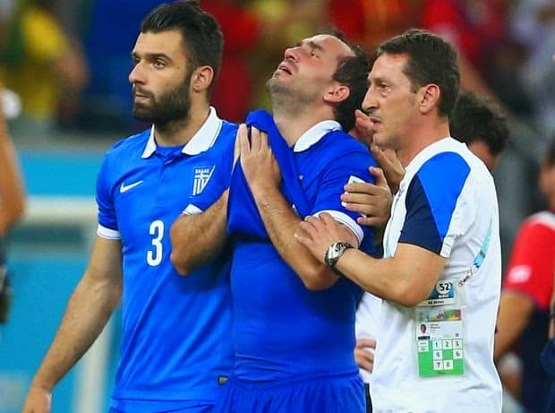 Theofanis Gekas after missing a penalty against Costa Rica in the 2014 World Cup (not my image)