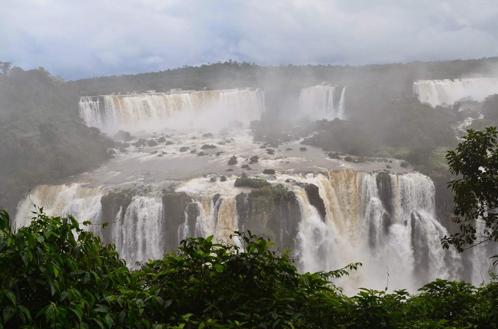 The falls at Iguaçu National Park in Brazil