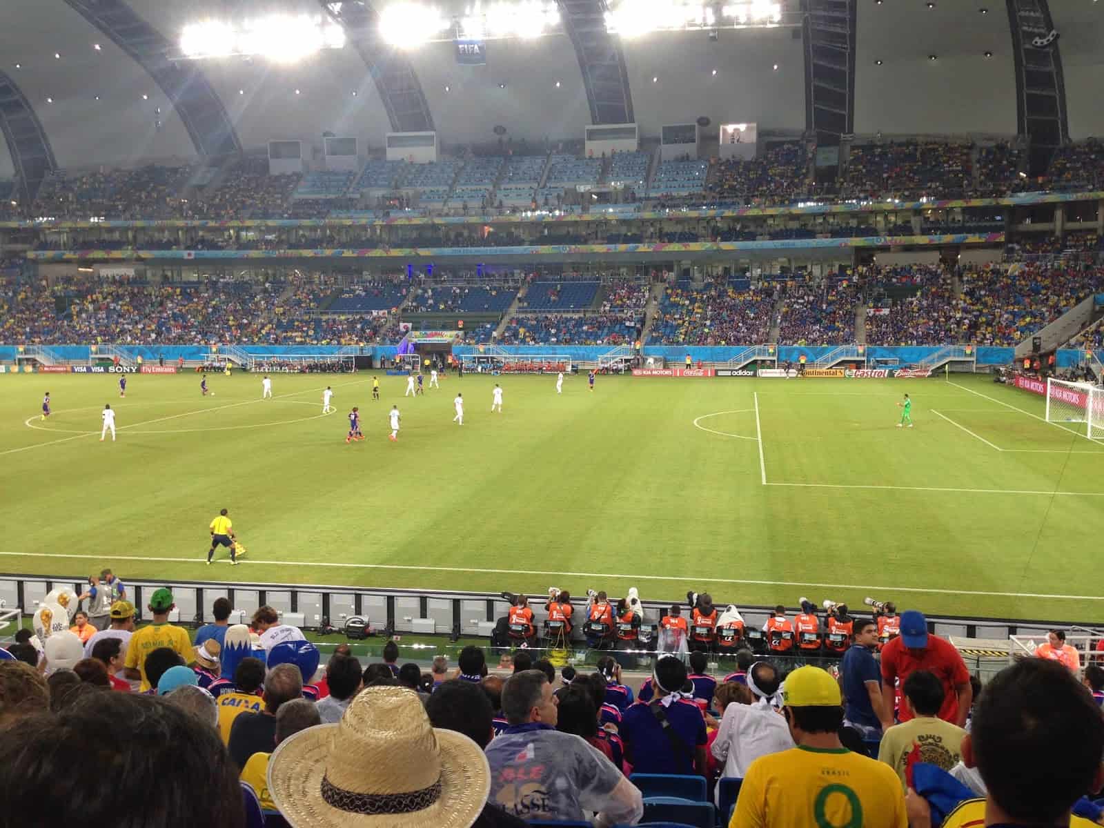 Greece vs Japan World Cup 2014 at Arena das Dunas in Natal, Brazil