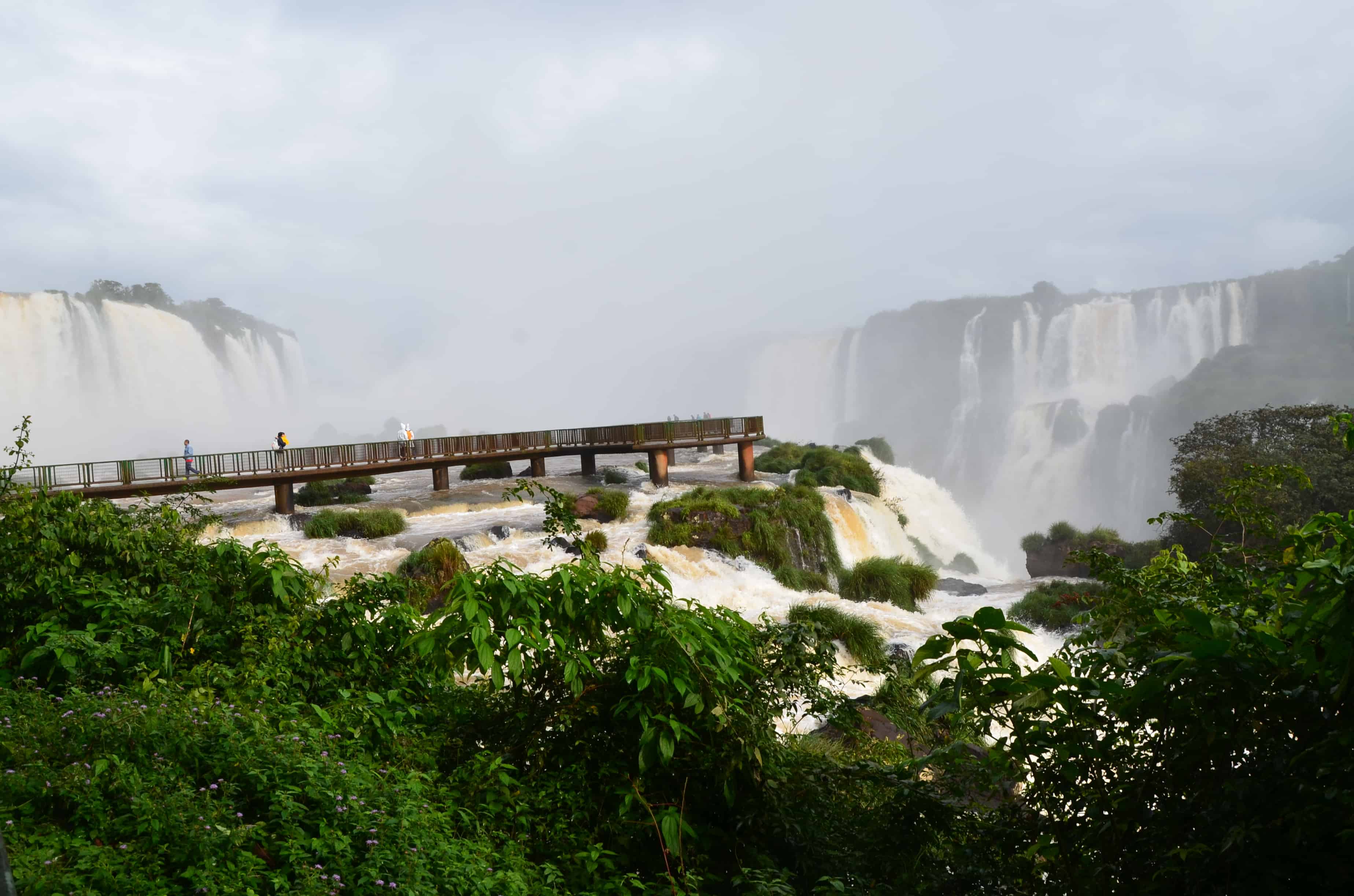 Extension to the falls at Iguaçu National Park in Brazil