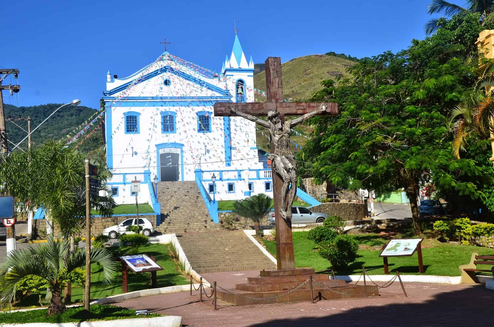 Igreja Matriz de Nossa Senhora d'Ajuda in Vila Ilhabela, Brazil