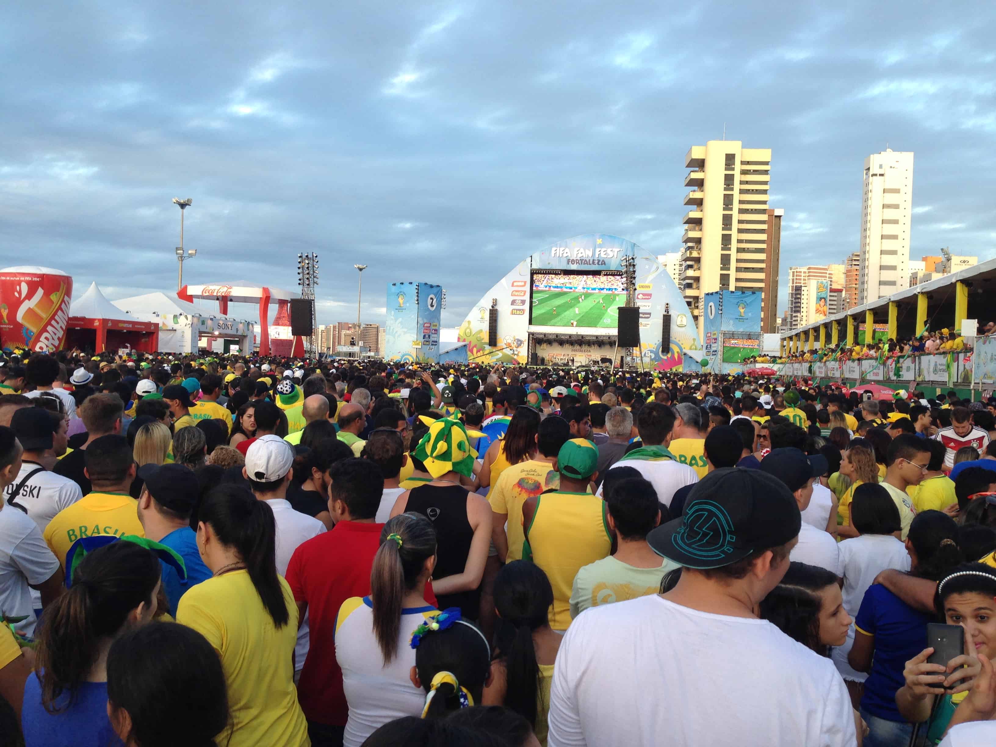 FIFA Fan Fest World Cup 2014 in Fortaleza, Brazil