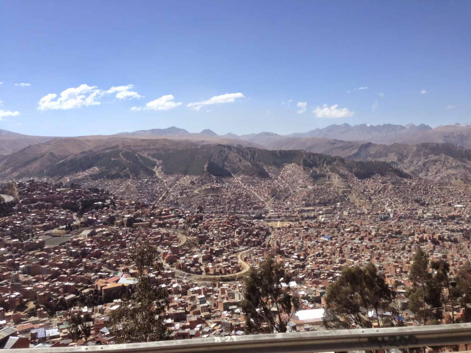 La Paz from El Alto, Bolivia