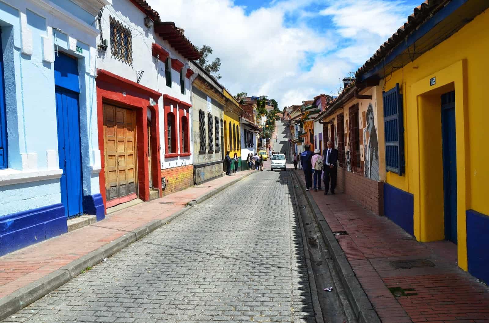 A street in La Candelaria, Bogotá, Colombia