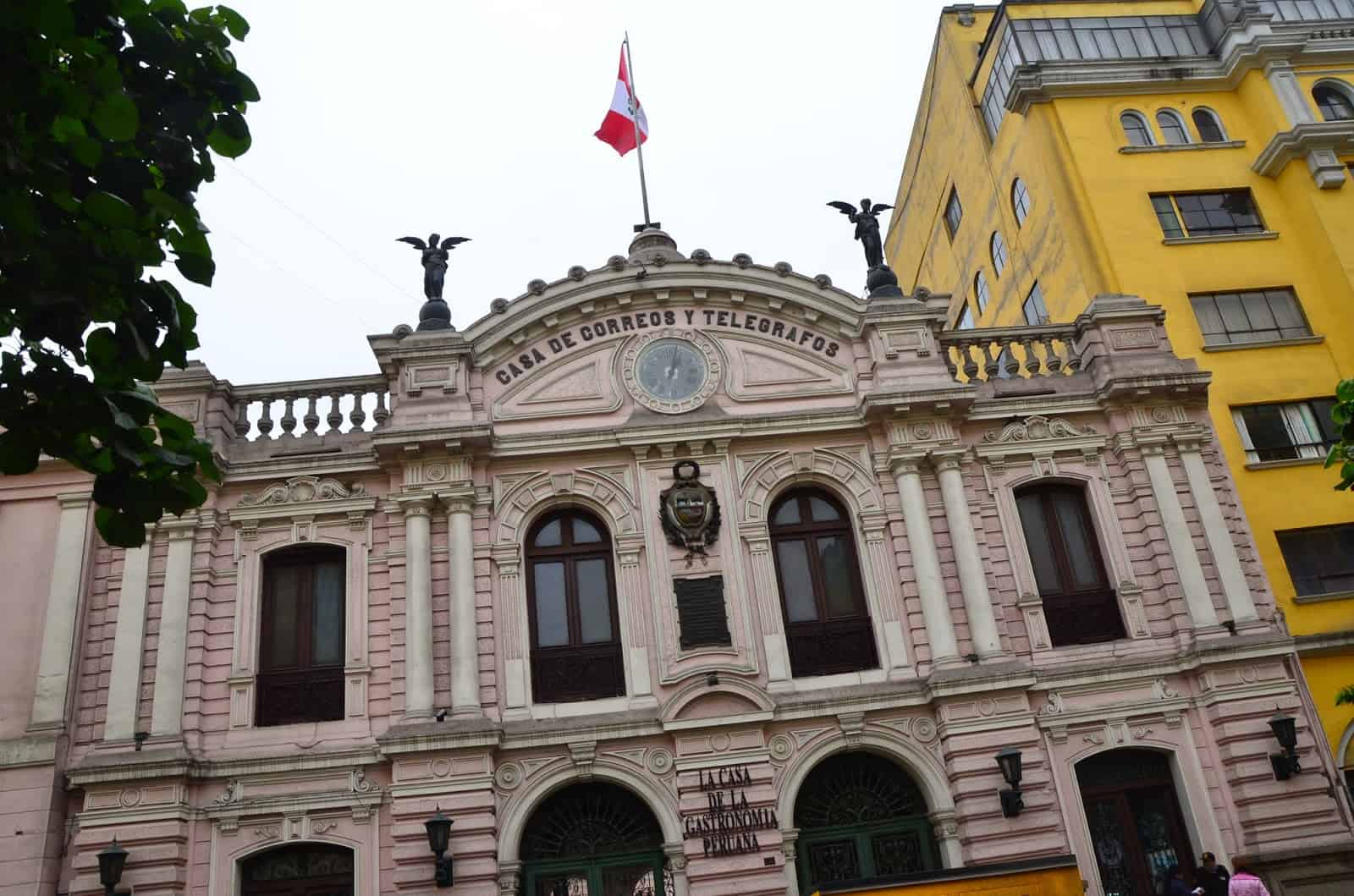 Casa de Correos y Telegrafos at Plaza Mayor in Lima, Peru