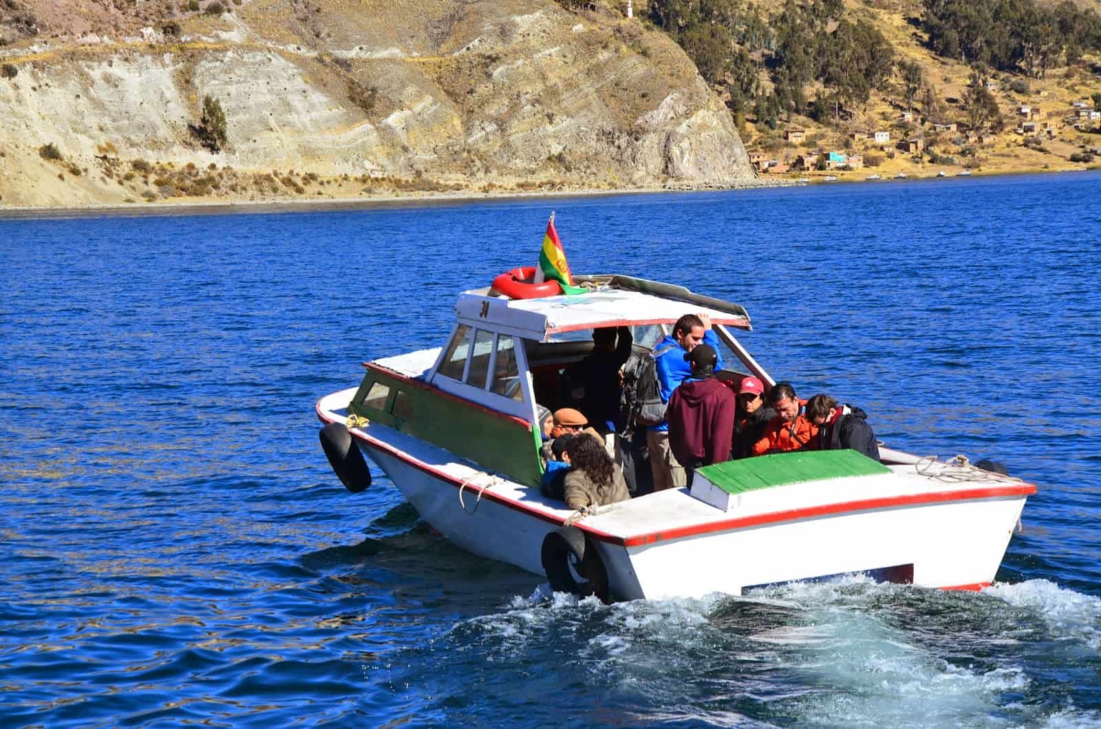 Passenger boat at San Pedro de Tique, Bolivia