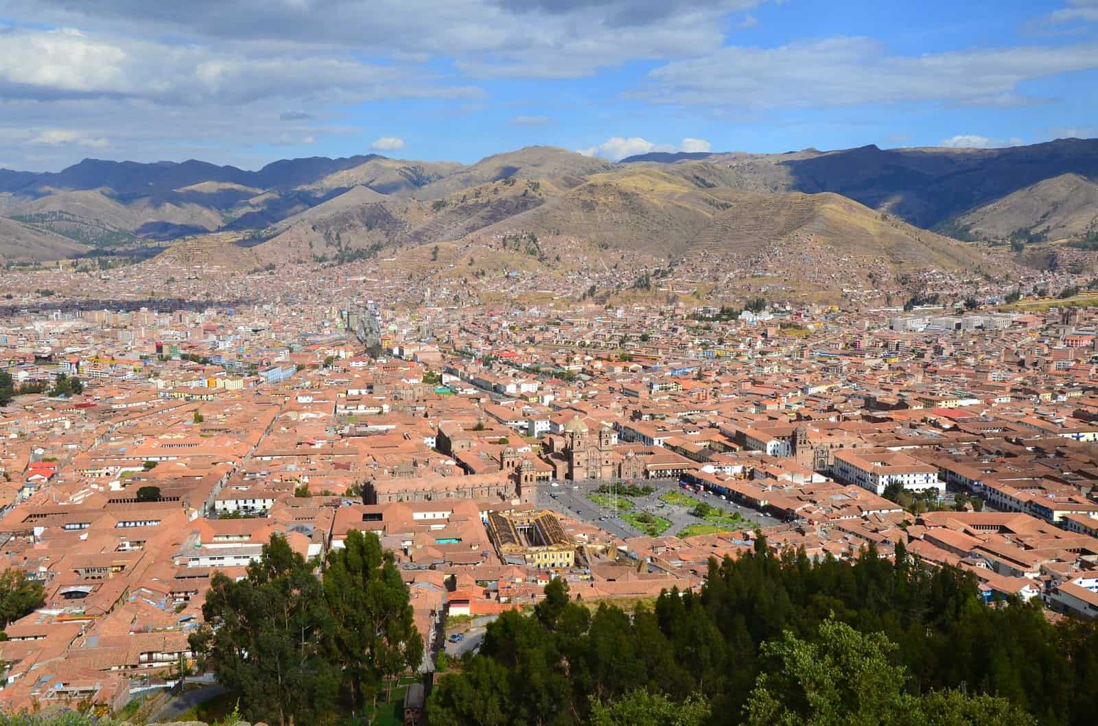 View of Cusco from Saqsayhuamán, Cusco, Peru