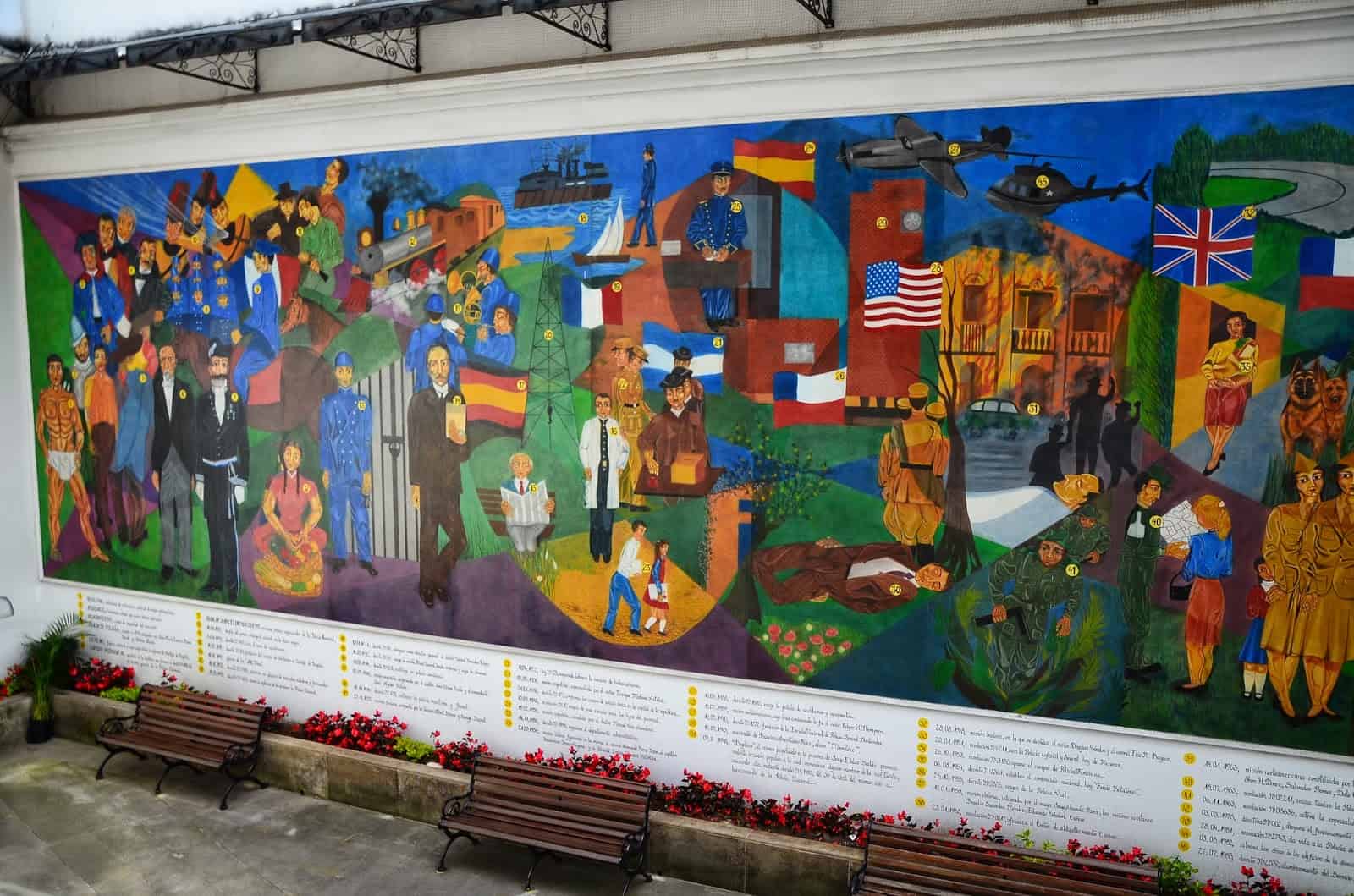 Mural at the National Police History Museum