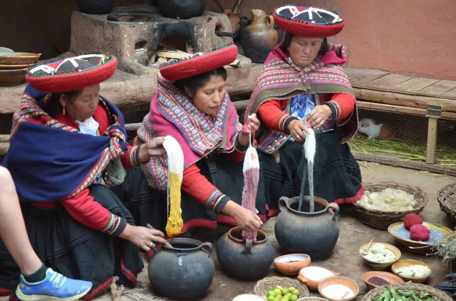 Chinchero craft market in Peru