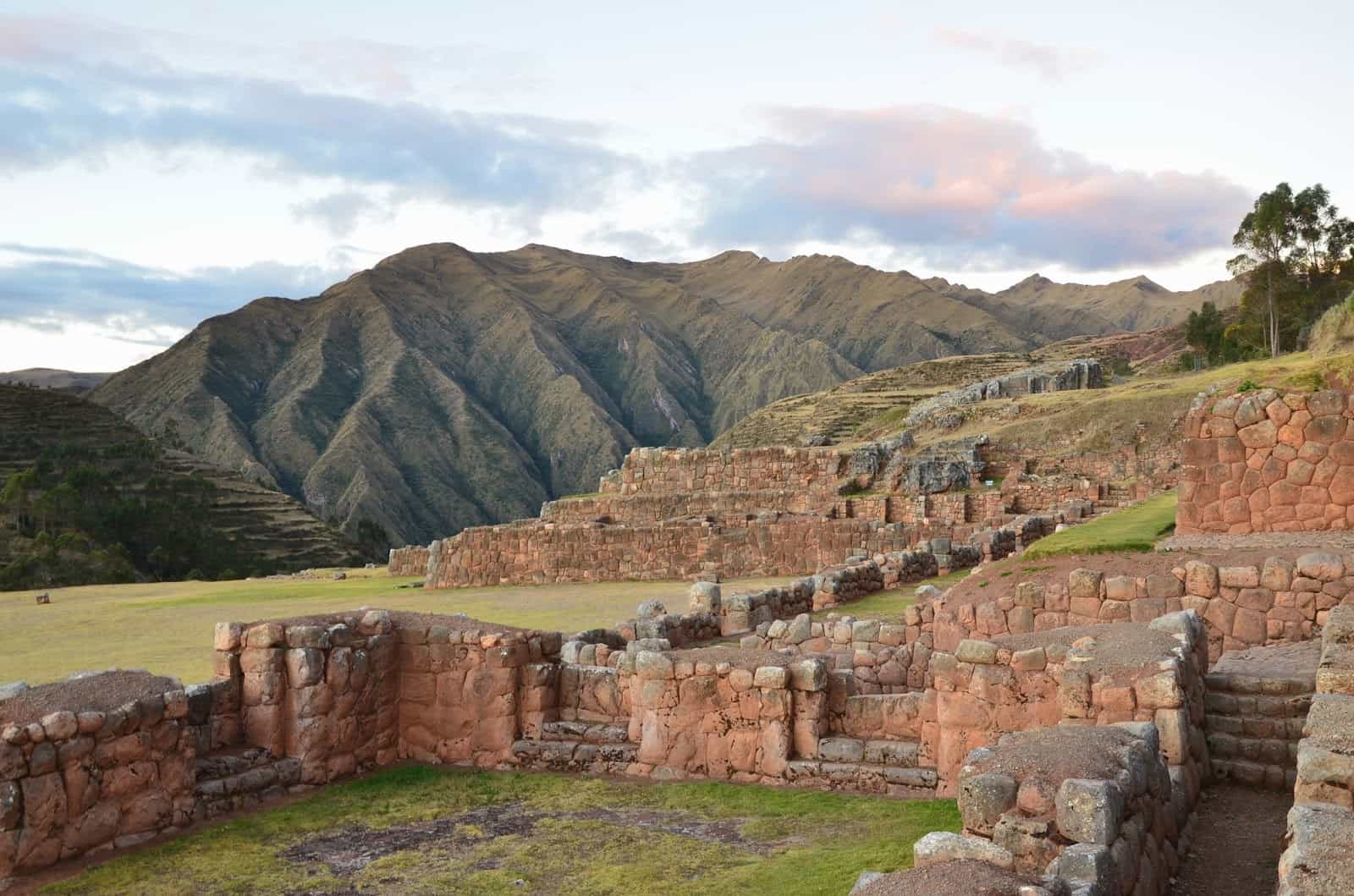 Ruins of the palace of Inca ruler Tupac Yupanqui in Chinchero, Peru