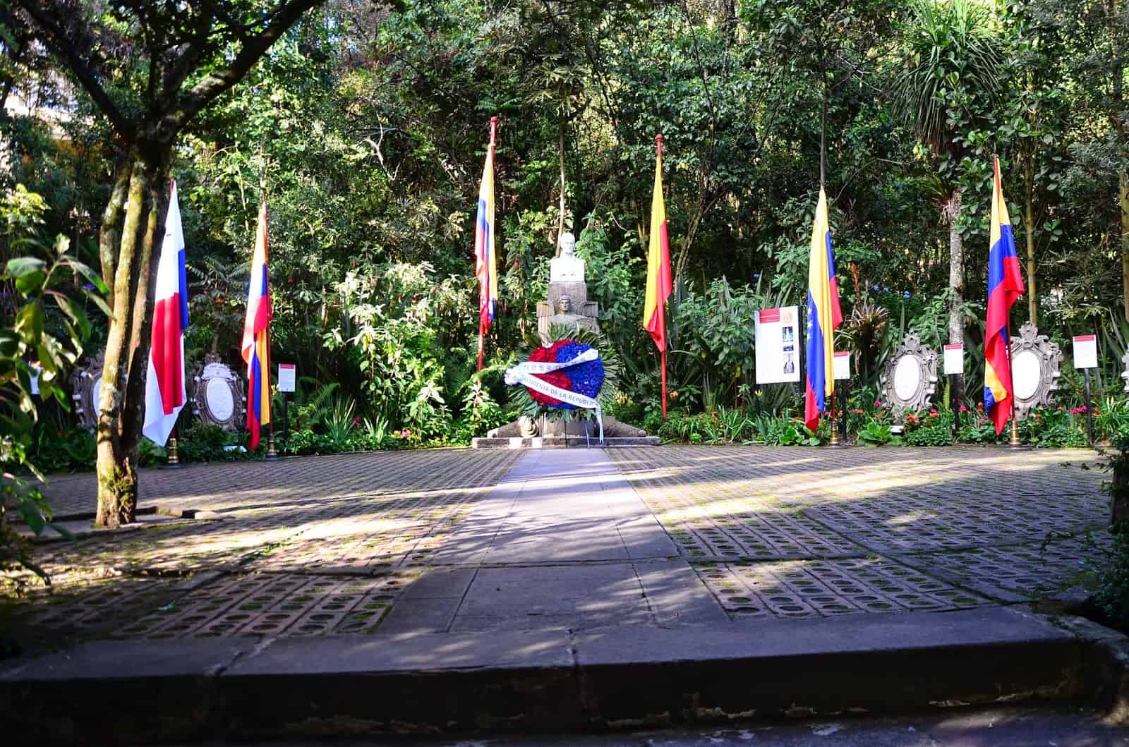 Monument to Bolívar at Quinta de Bolívar