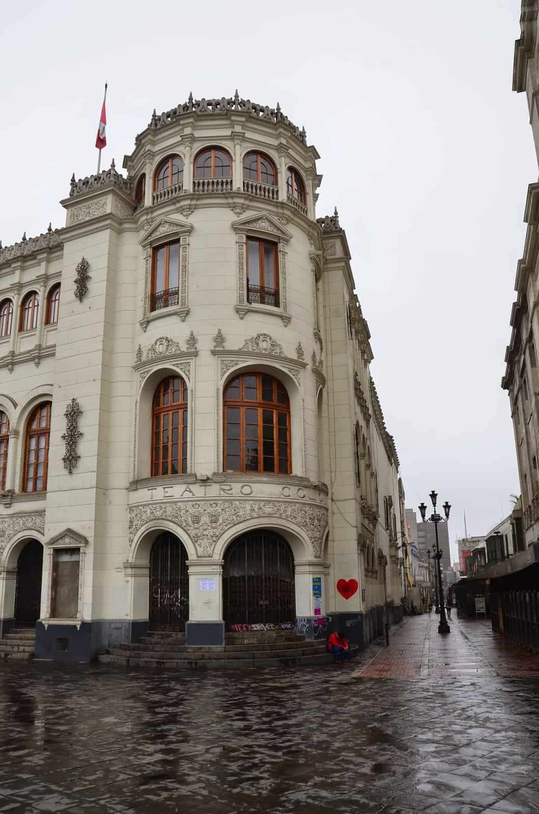 Colón Theatre at Plaza San Martín in Lima, Peru