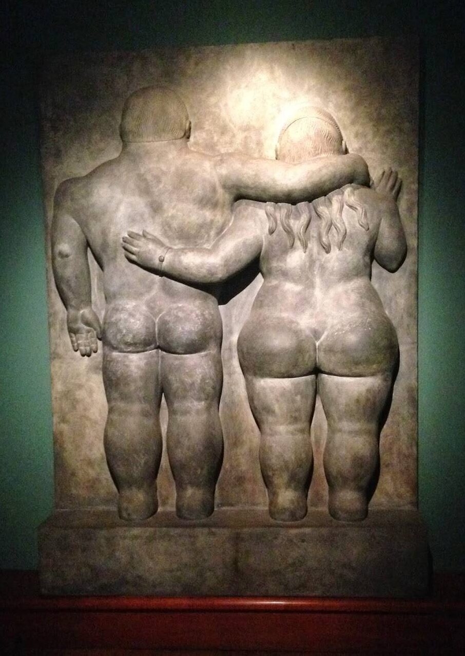 Relief sculpture at the Botero Museum