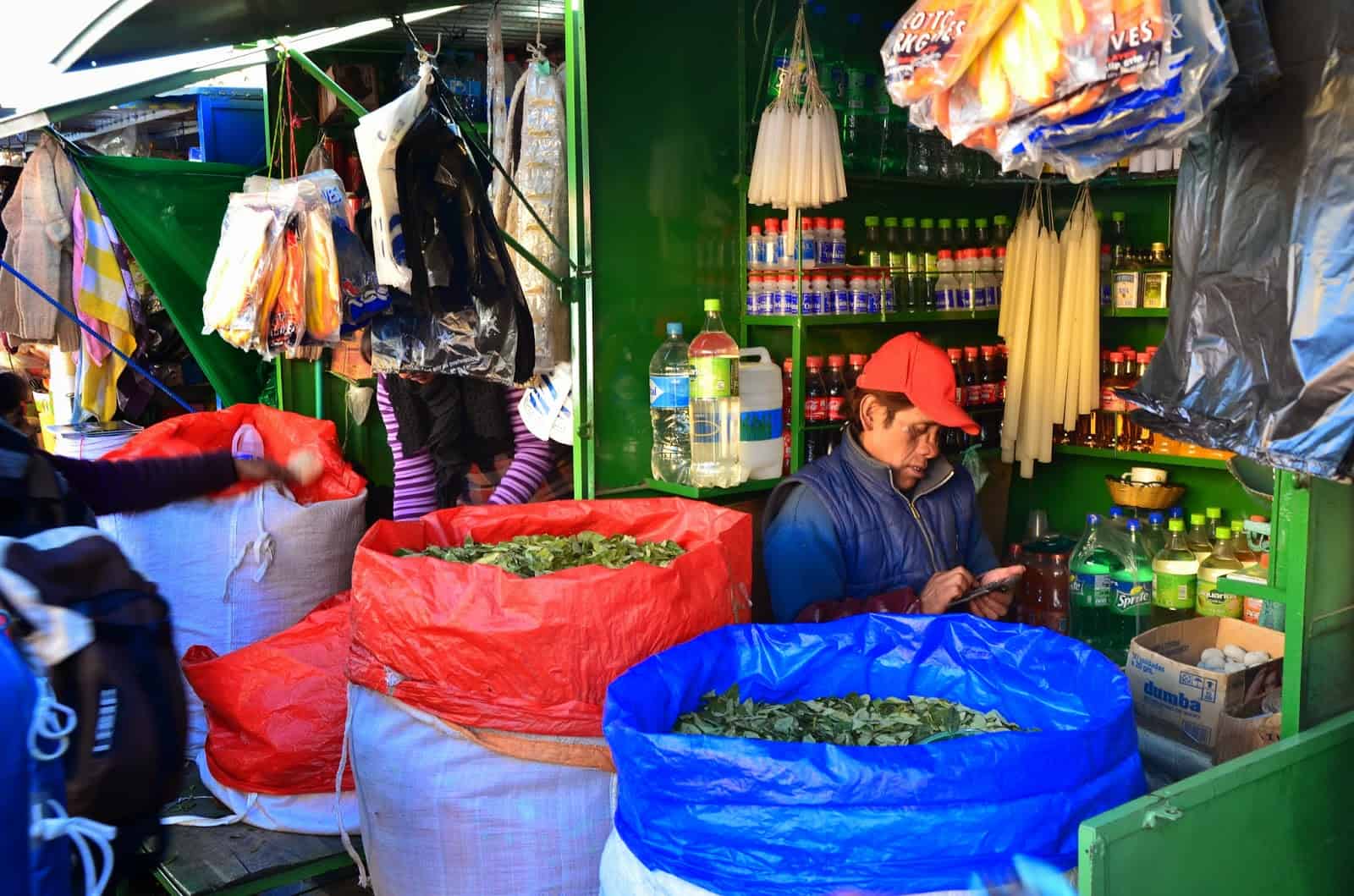 A shop in the miner’s market in Potosí, Bolivia