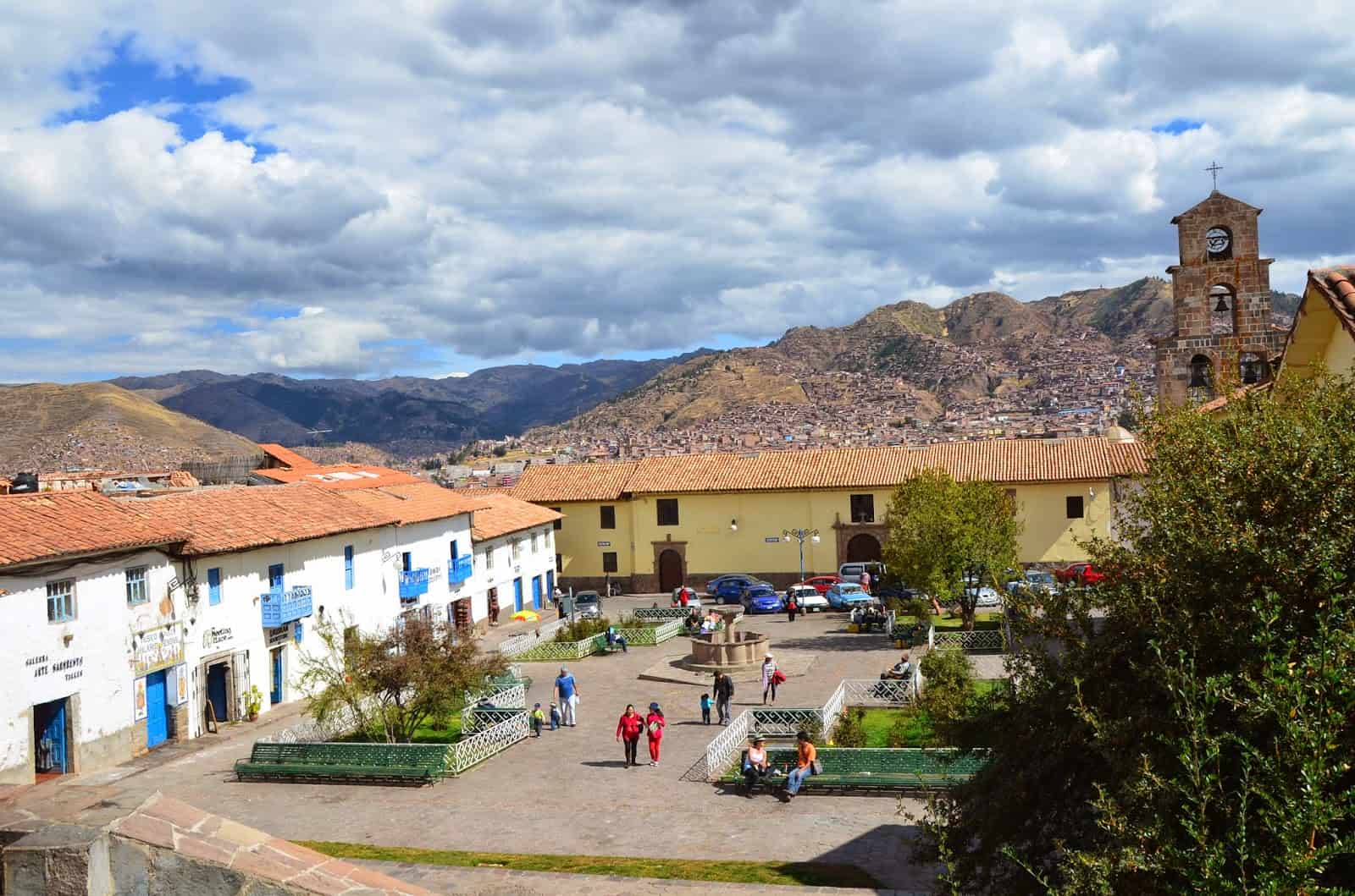 Plaza de San Blas in San Blas, Cusco, Peru