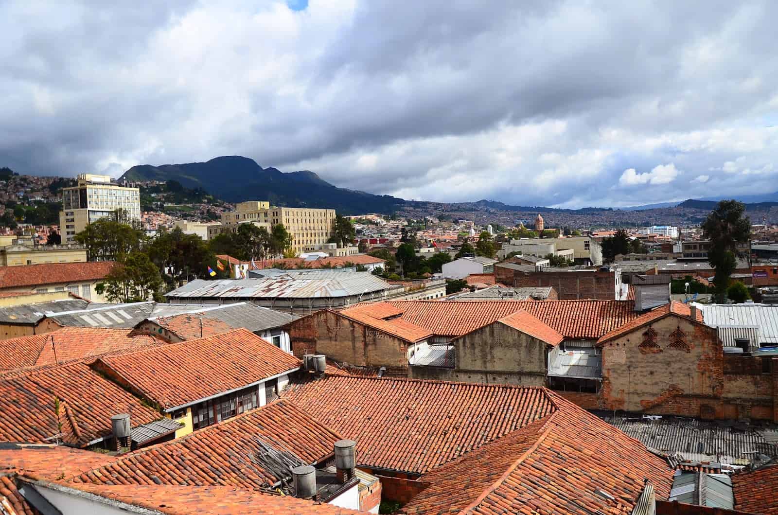 View from the rooftop of the National Police History Museum in La Candelaria, Bogotá, Colombia