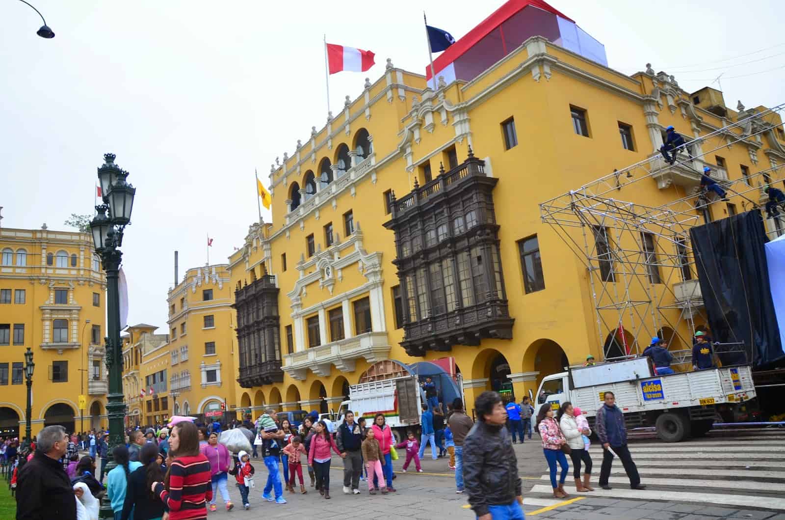 Palacio de la Unión at Plaza Mayor in Lima, Peru