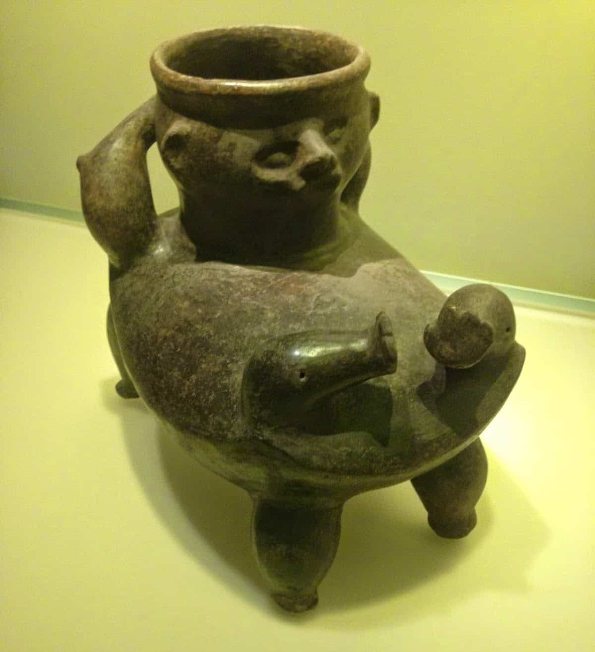 Ceramic work in the Gold Museum in Bogotá, Colombia