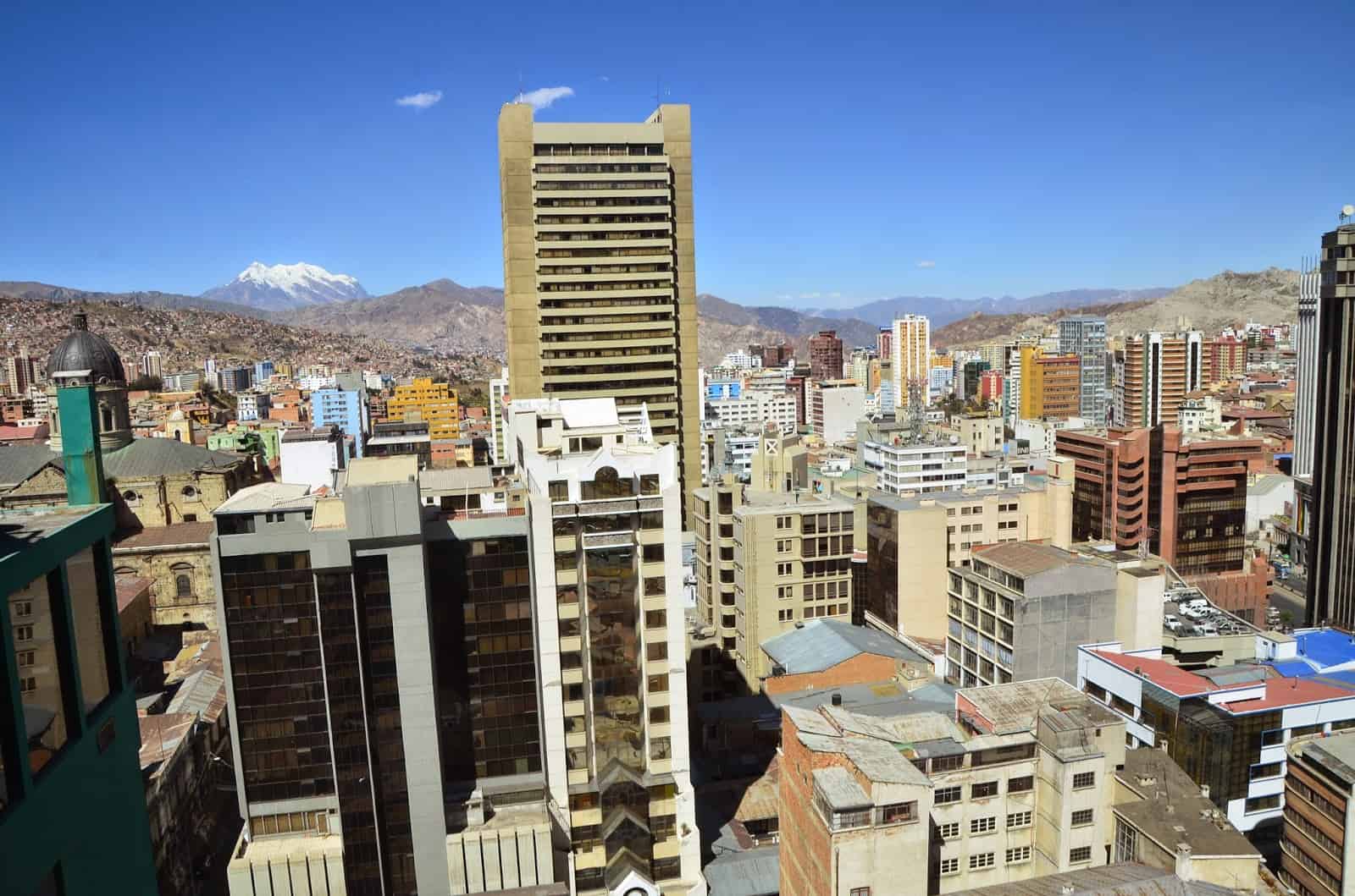 View from Hotel Presidente in La Paz, Bolivia