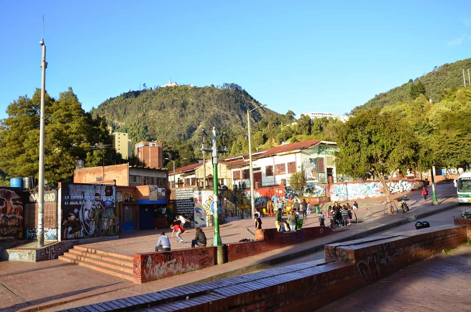 A plaza near Chorro de Quevedo now hosting a small market
