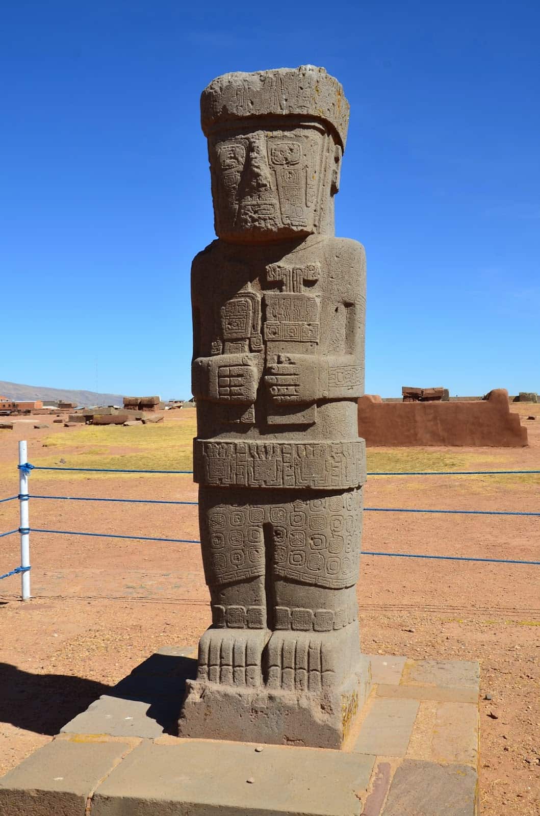 Monolith at Tiwanaku, Bolivia