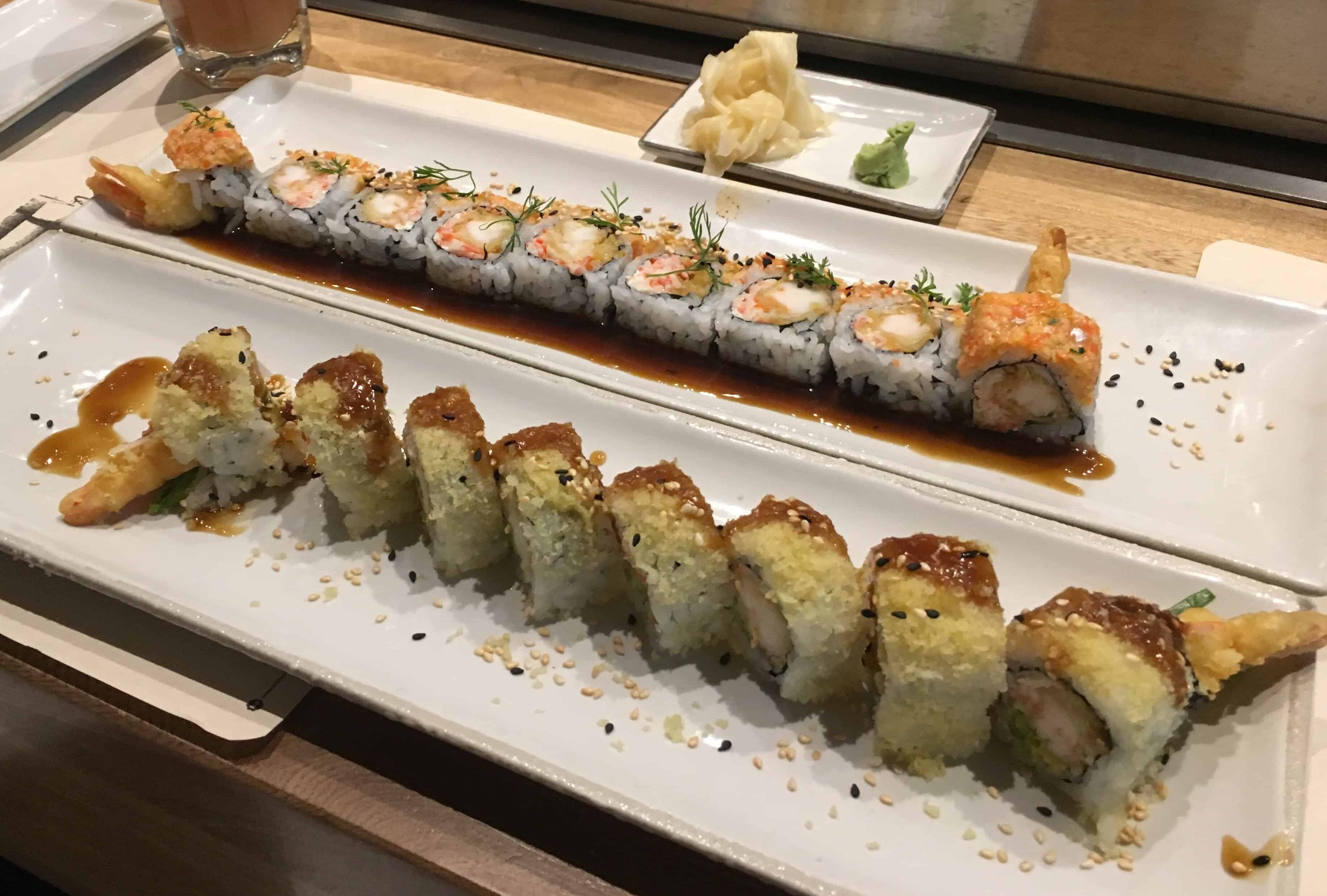 Sushi at Wok Star in Bogotá, Colombia