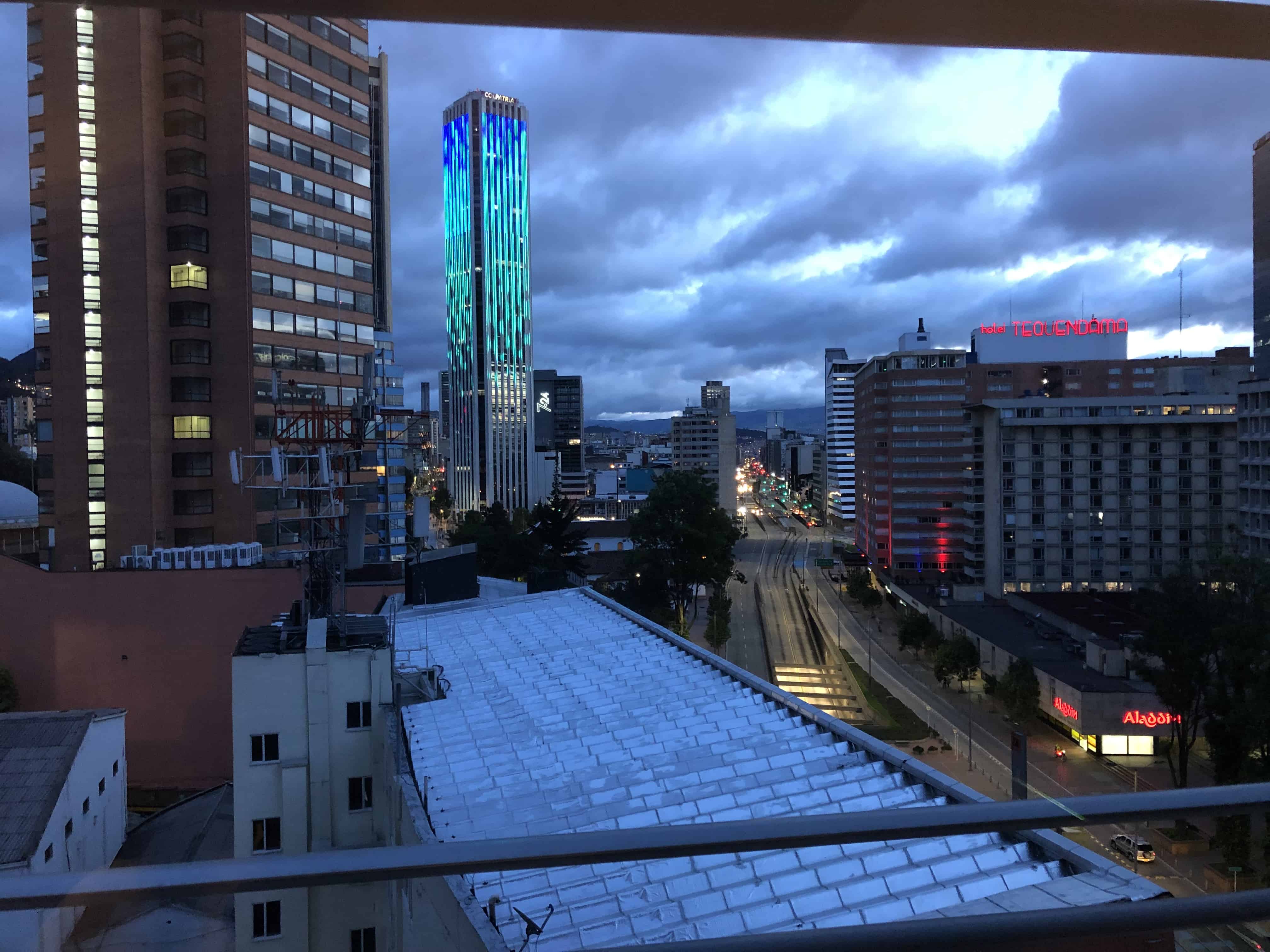 View from my room at the Hotel Ibis Bogotá Museo