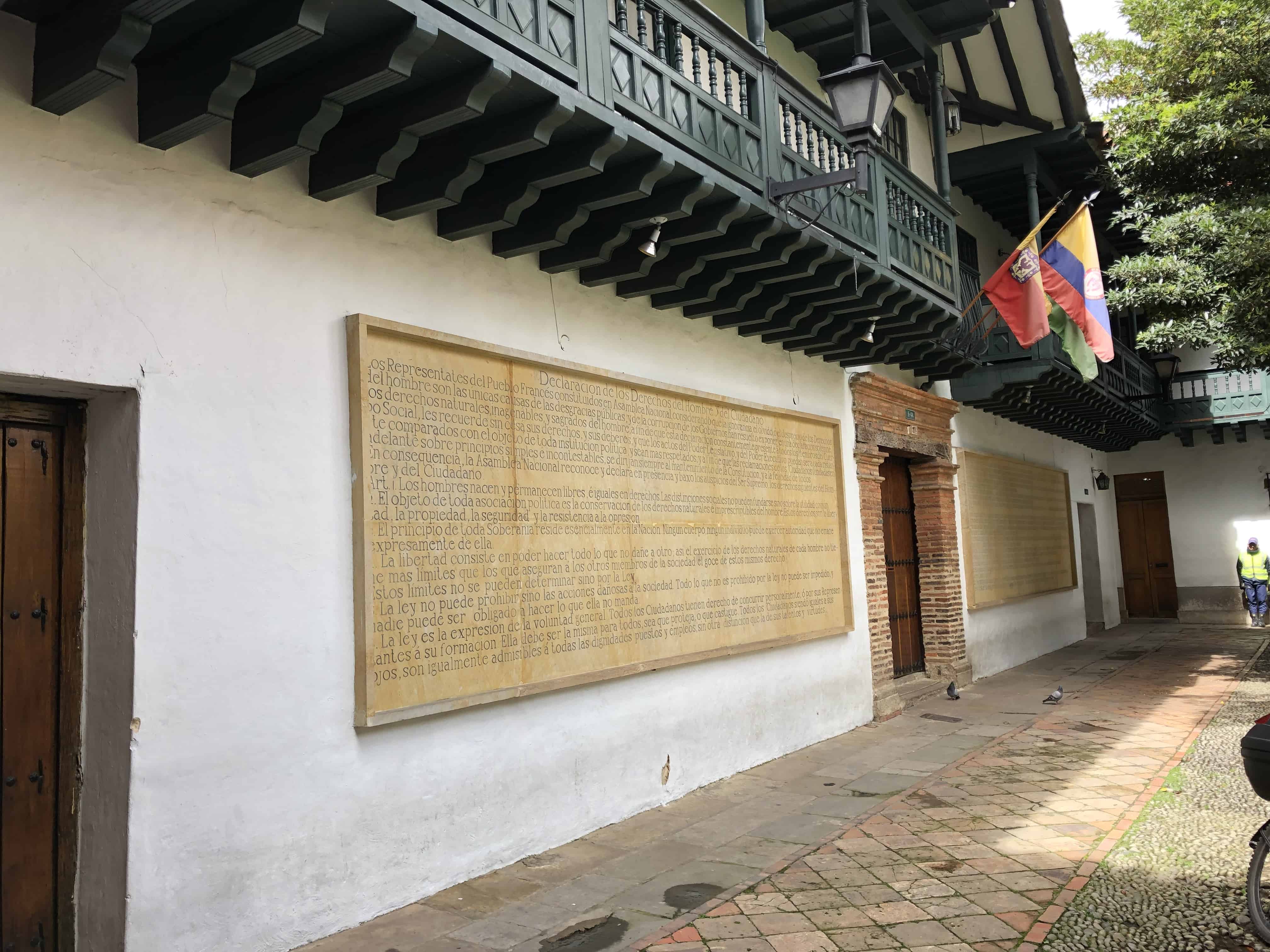 House of the Rights of Man in La Candelaria, Bogotá, Colombia
