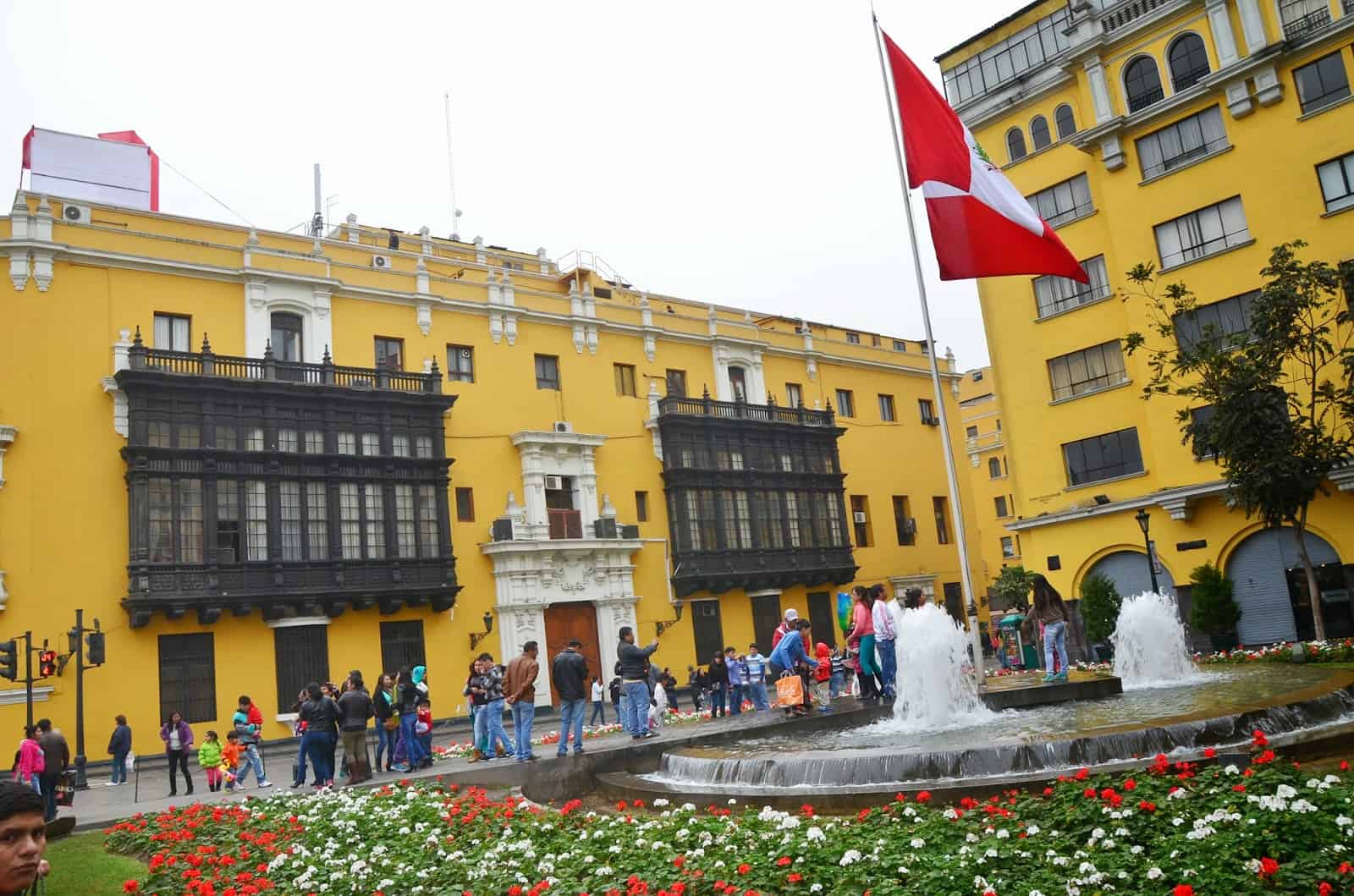 Plaza Perú at Plaza Mayor in Lima, Peru