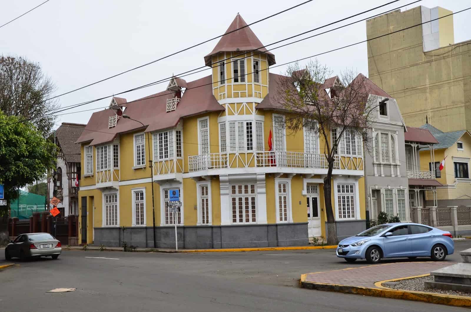 A mansion on Avenida Sáenz Peña in Barranco, Lima, Peru