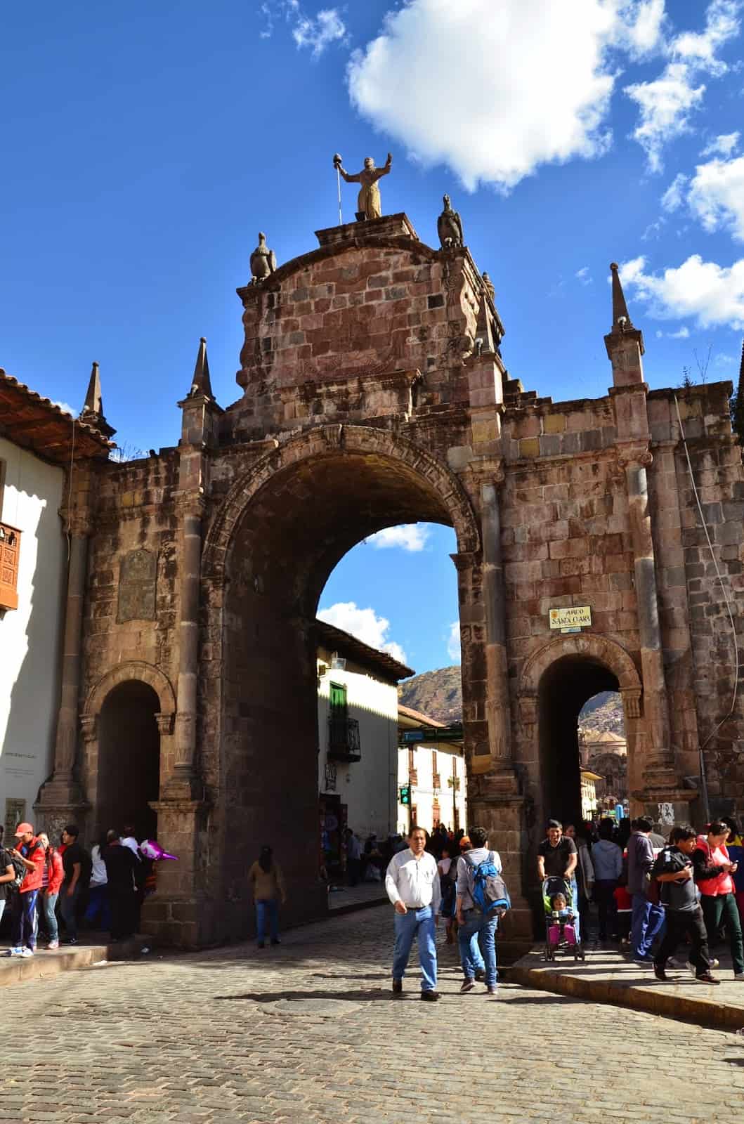 Arch of Santa Clara in Cusco, Peru