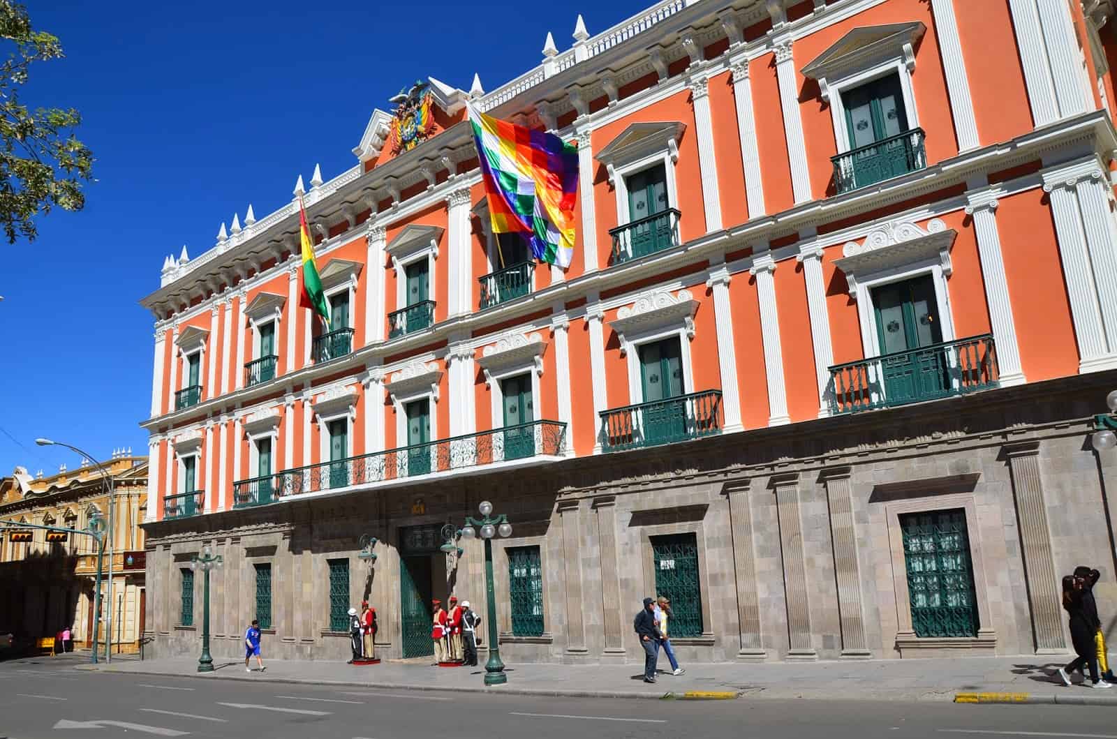 Palacio Quemado in La Paz, Bolivia