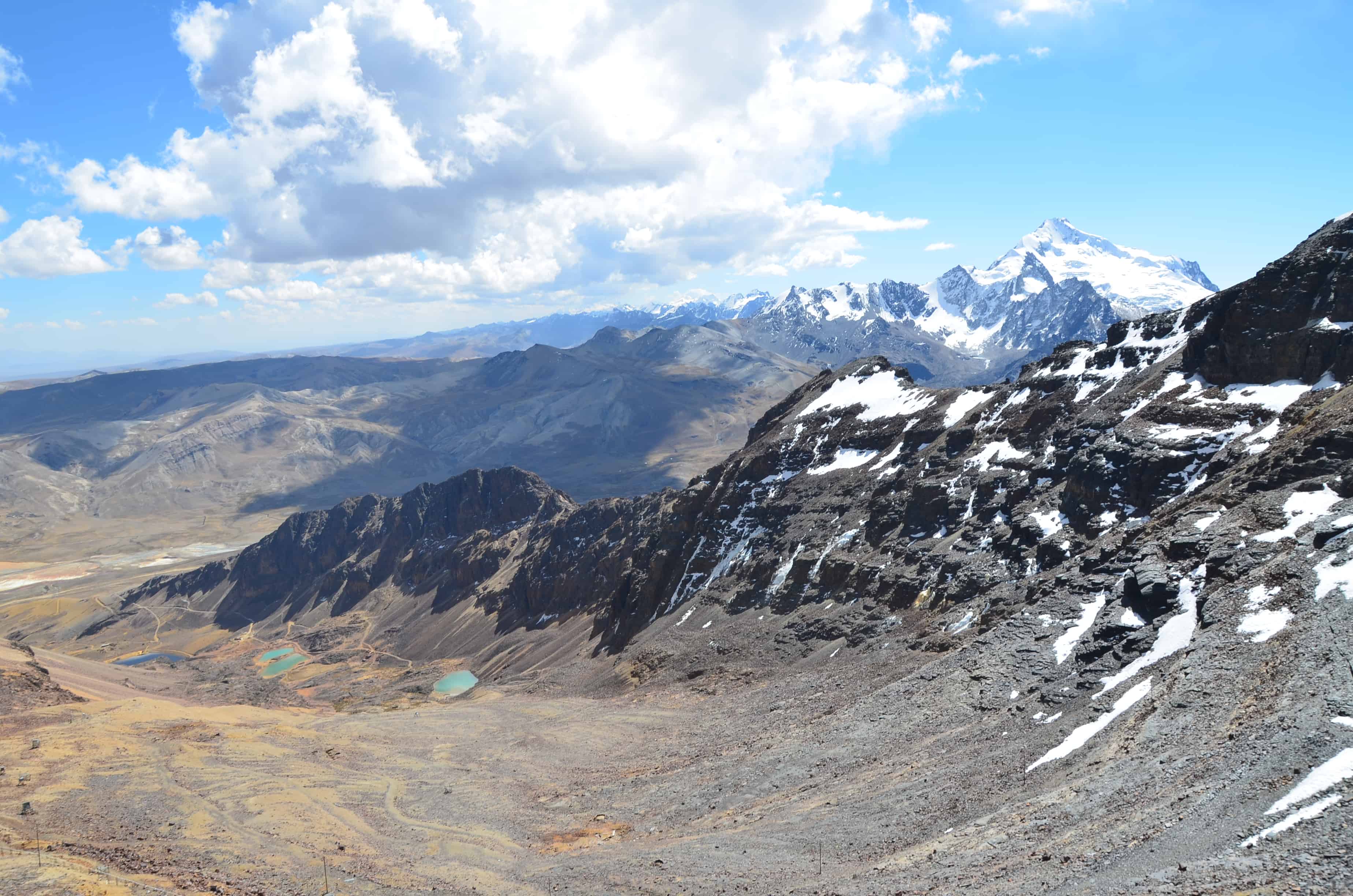 The view from the top of Chacaltaya, Bolivia