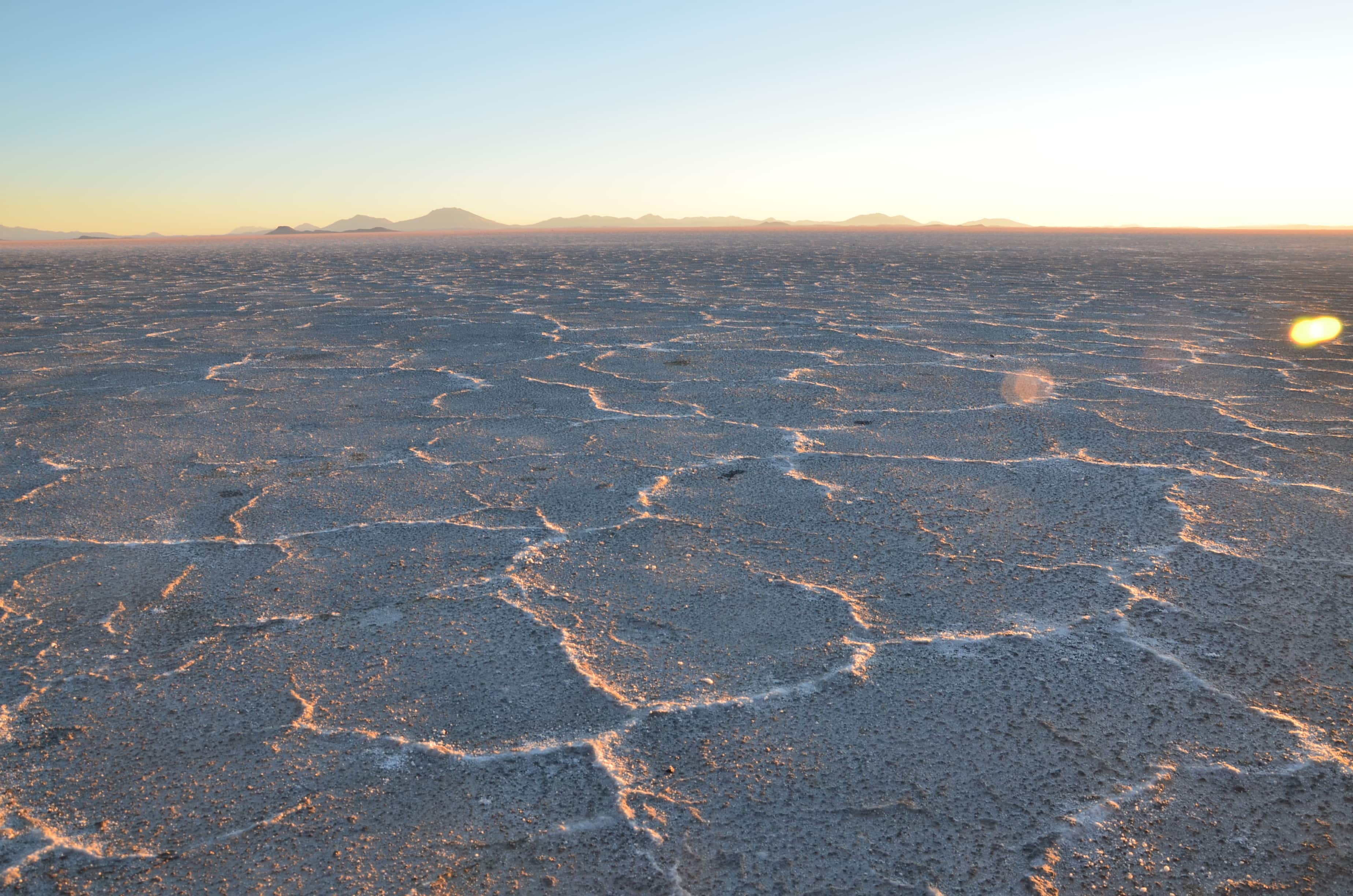 Sunset at Uyuni Salt Flat, Bolivia